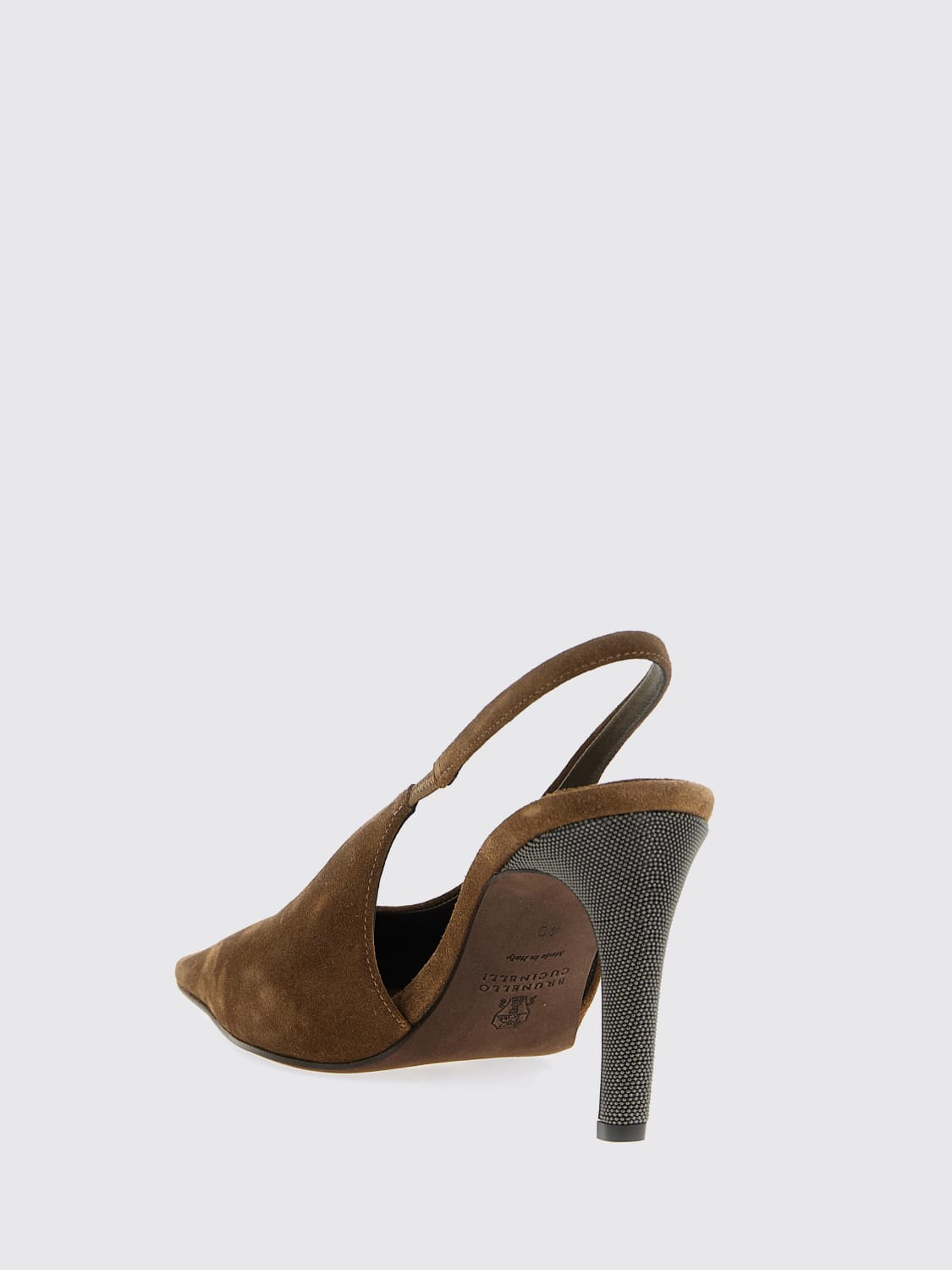 BRUNELLO CUCINELLI PUMP: High heel shoes woman Brunello Cucinelli, Brown - Img 3
