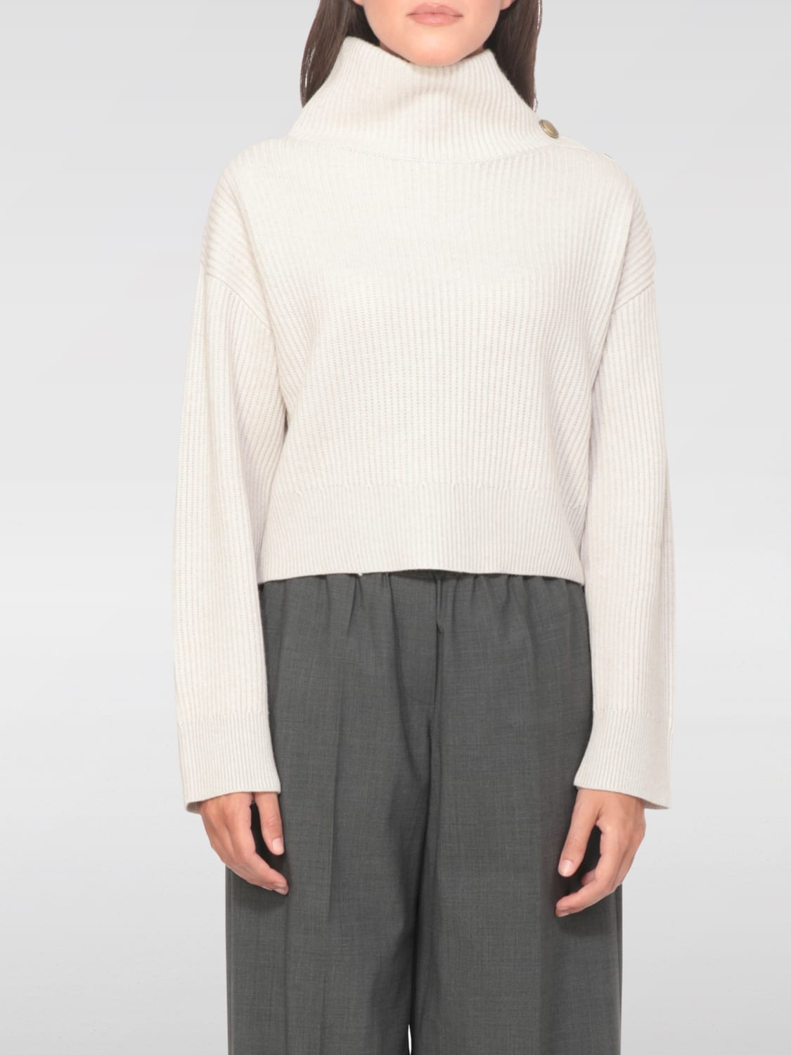 BRUNELLO CUCINELLI PULLOVER: Pullover damen Brunello Cucinelli, Grau - Img 1