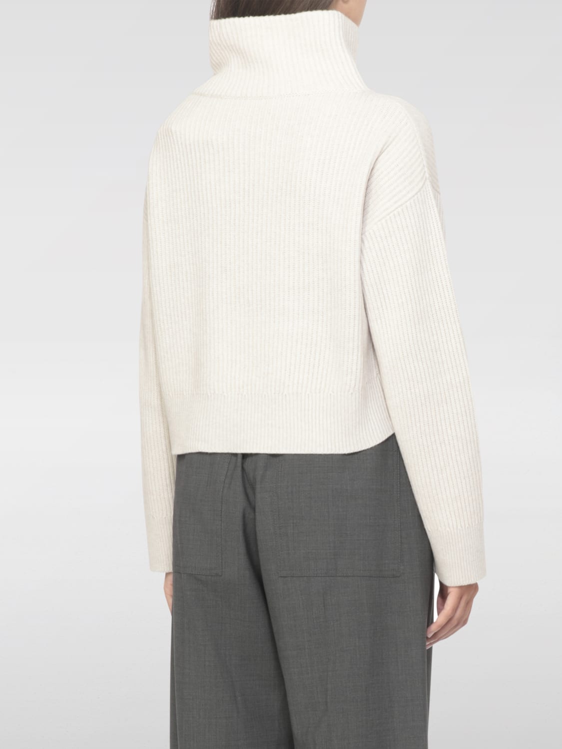 BRUNELLO CUCINELLI PULLOVER: Pullover damen Brunello Cucinelli, Grau - Img 3