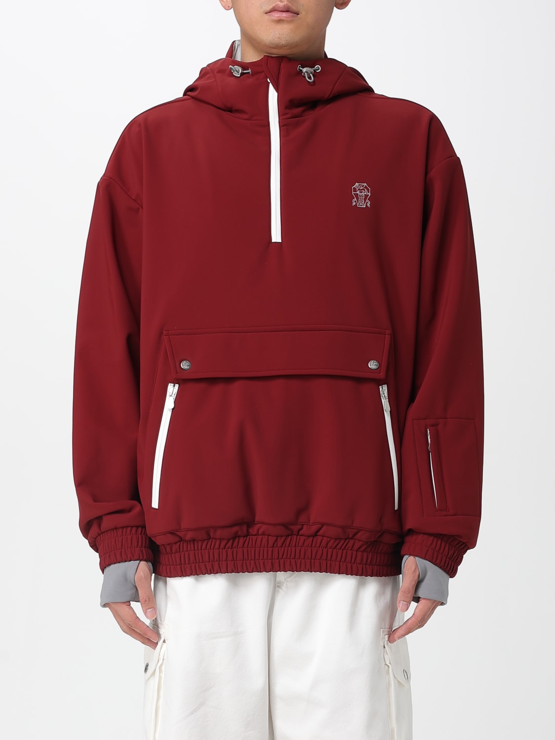 BRUNELLO CUCINELLI JACKET: Jacket men Brunello Cucinelli, Burgundy - Img 1