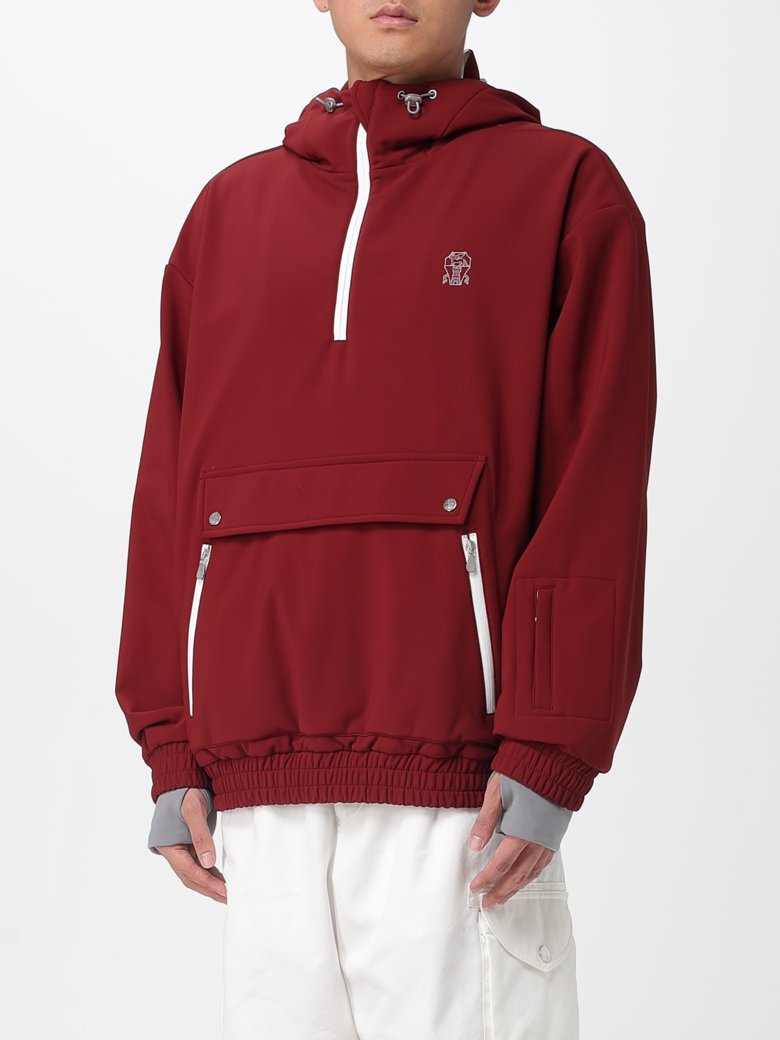 BRUNELLO CUCINELLI JACKET: Jacket men Brunello Cucinelli, Burgundy - Img 4