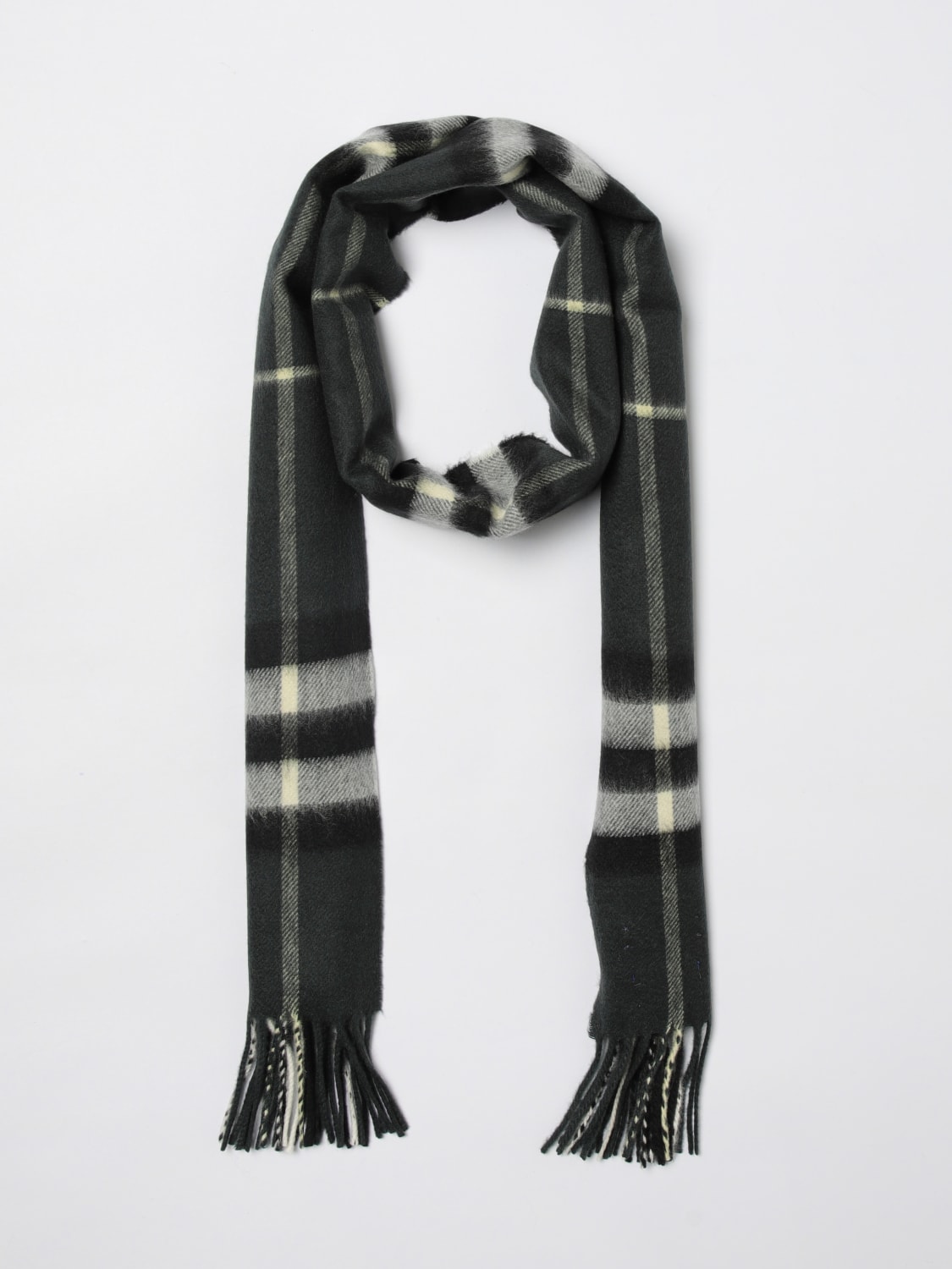 BURBERRY SCARF: Neck scarf men Burberry, Green - Img 5