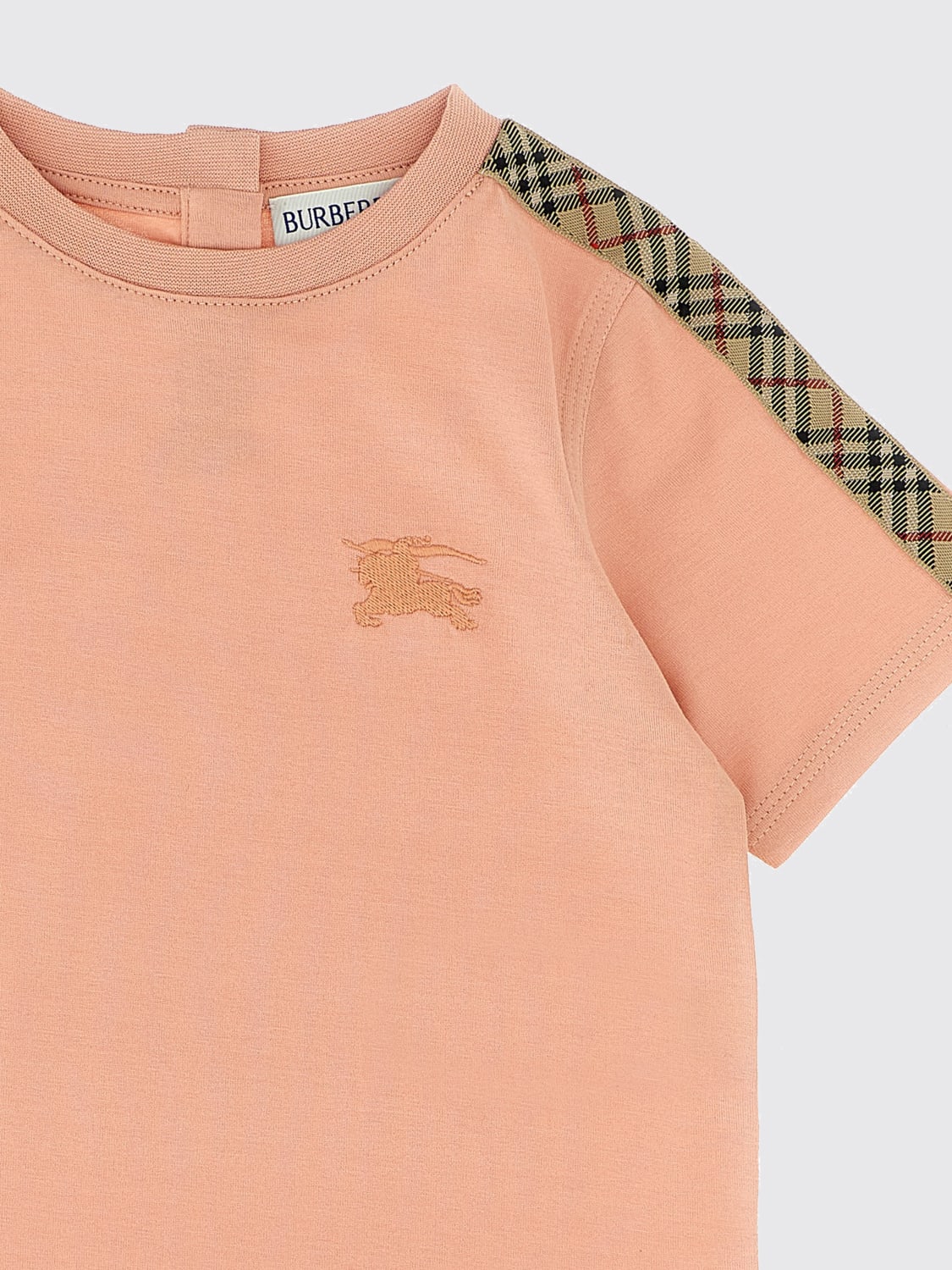 BURBERRY T-SHIRT: T-shirt kinder Burberry, Pink - Img 3