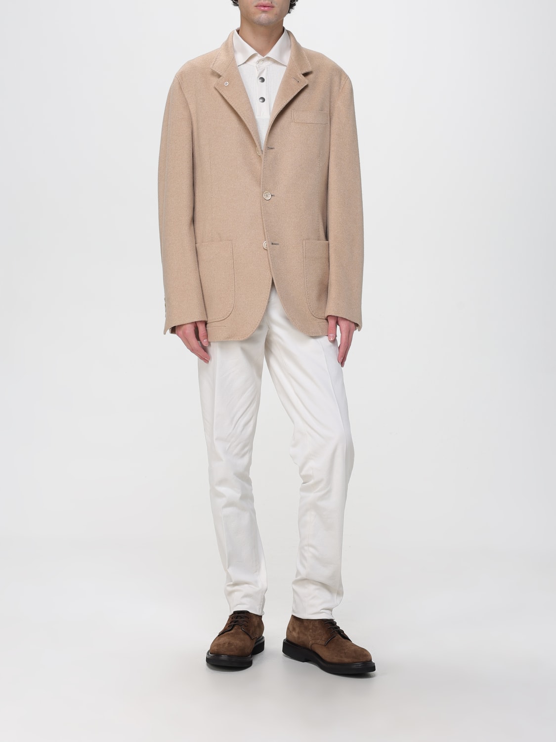BRUNELLO CUCINELLI CHAQUETA: Gabardinas hombre Brunello Cucinelli, Beige - Img 2
