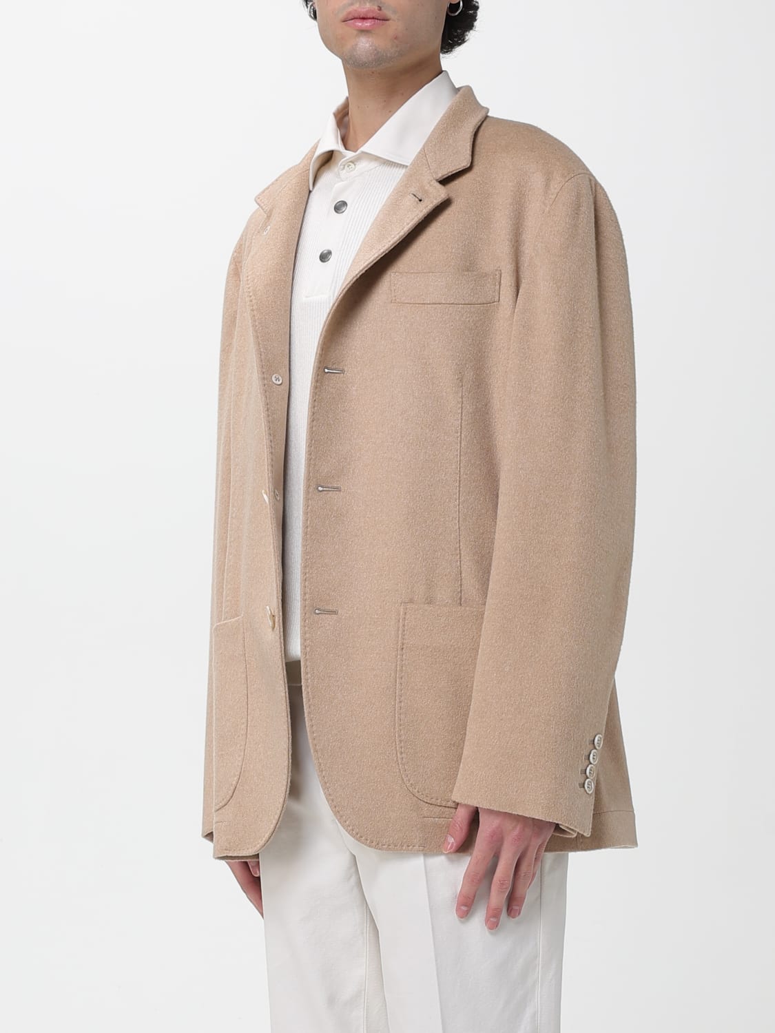 BRUNELLO CUCINELLI CHAQUETA: Gabardinas hombre Brunello Cucinelli, Beige - Img 4