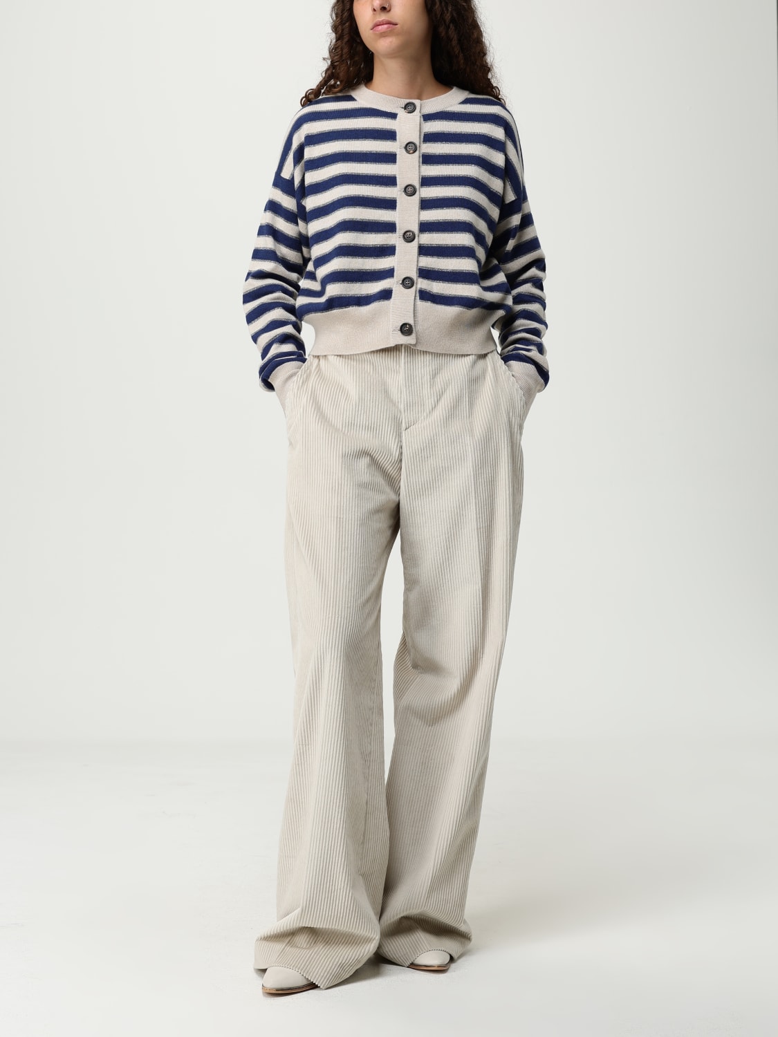 BRUNELLO CUCINELLI SWEATER: Cardigan woman Brunello Cucinelli, Multicolor - Img 2