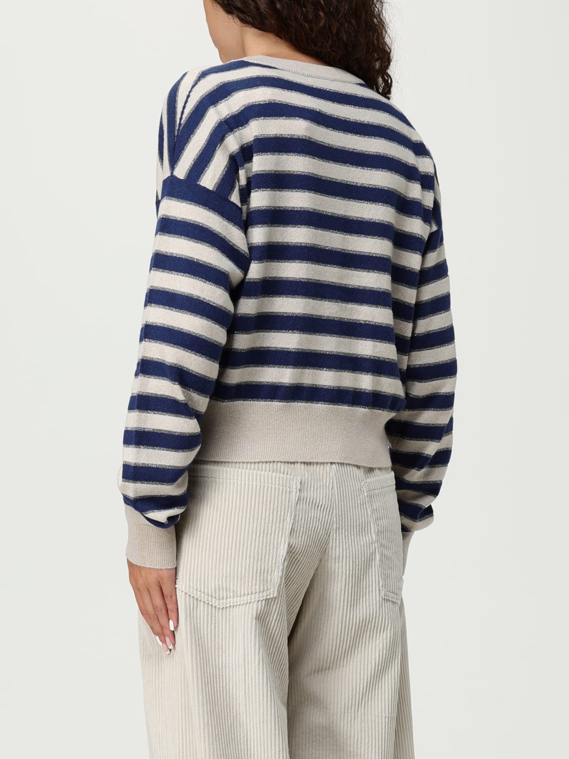 BRUNELLO CUCINELLI SWEATER: Cardigan woman Brunello Cucinelli, Multicolor - Img 3