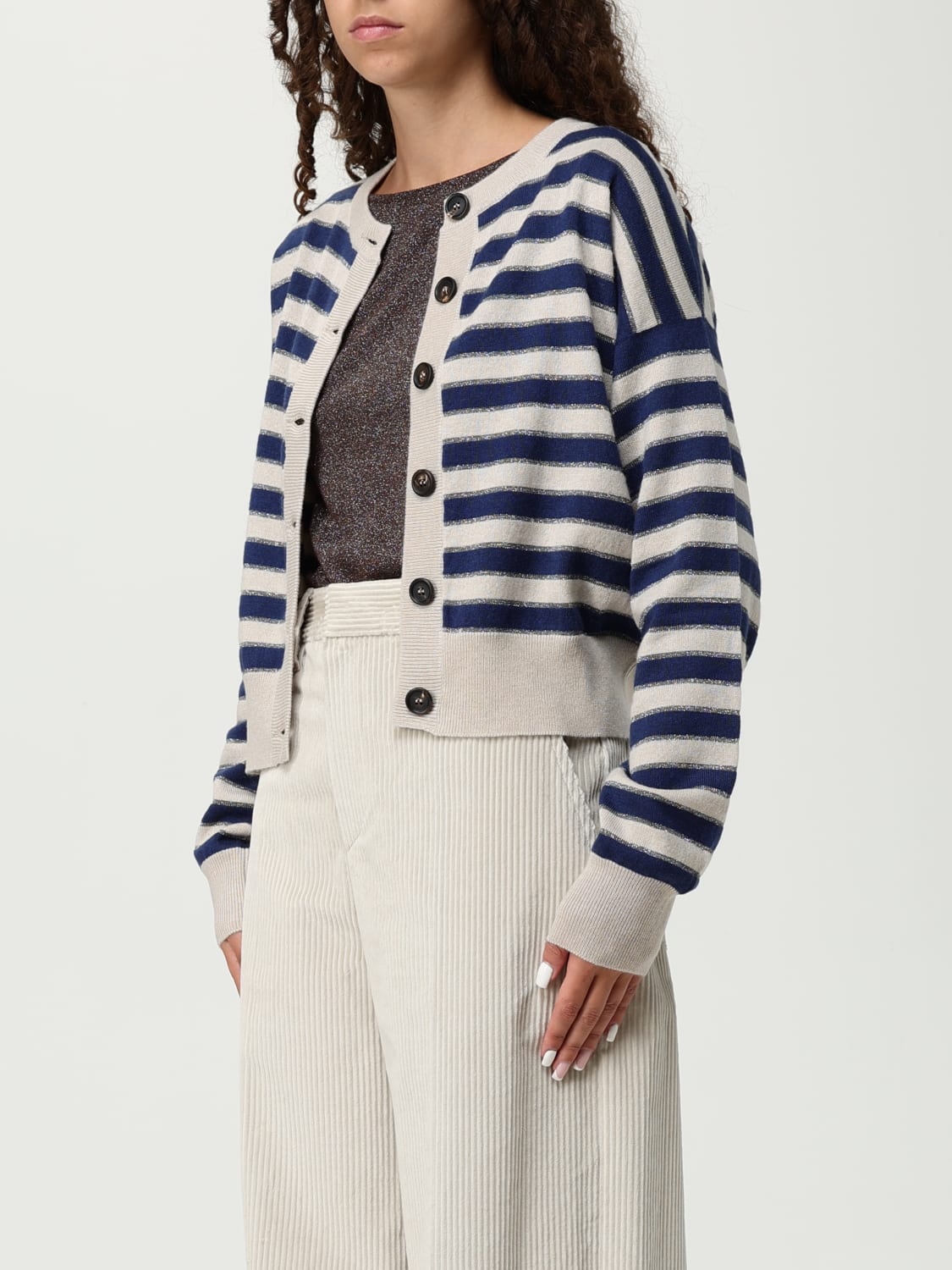 BRUNELLO CUCINELLI SWEATER: Cardigan woman Brunello Cucinelli, Multicolor - Img 4