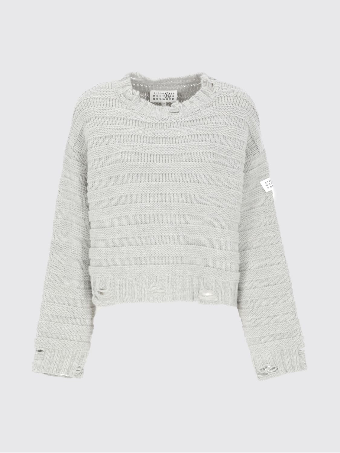 MM6 MAISON MARGIELA SWEATER: Cardigan woman Mm6 Maison Margiela, Grey - Img 2