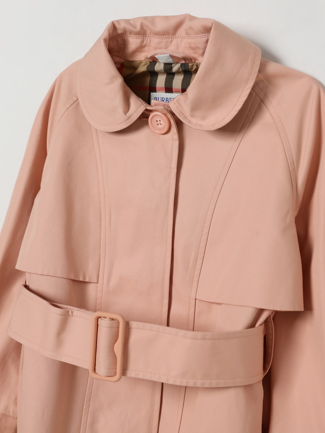 BURBERRY COAT: Jacket kids Burberry, Pink - Img 3