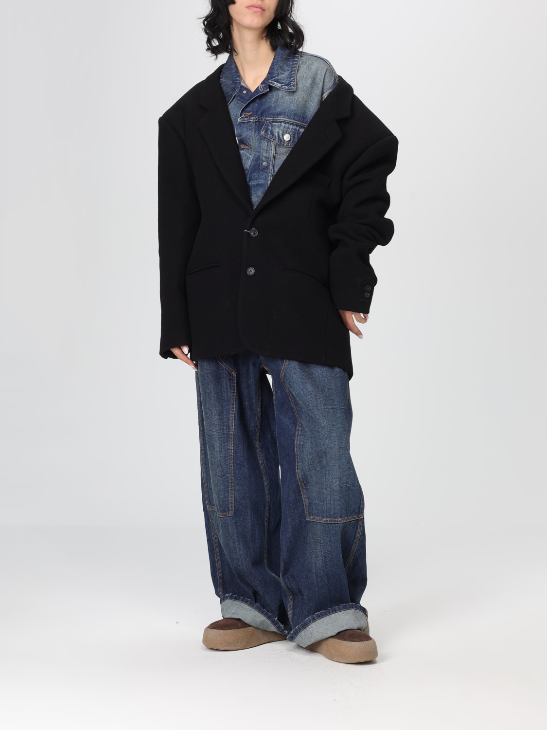 MM6 MAISON MARGIELA JACKET: Jacket woman Mm6 Maison Margiela, Blue - Img 2