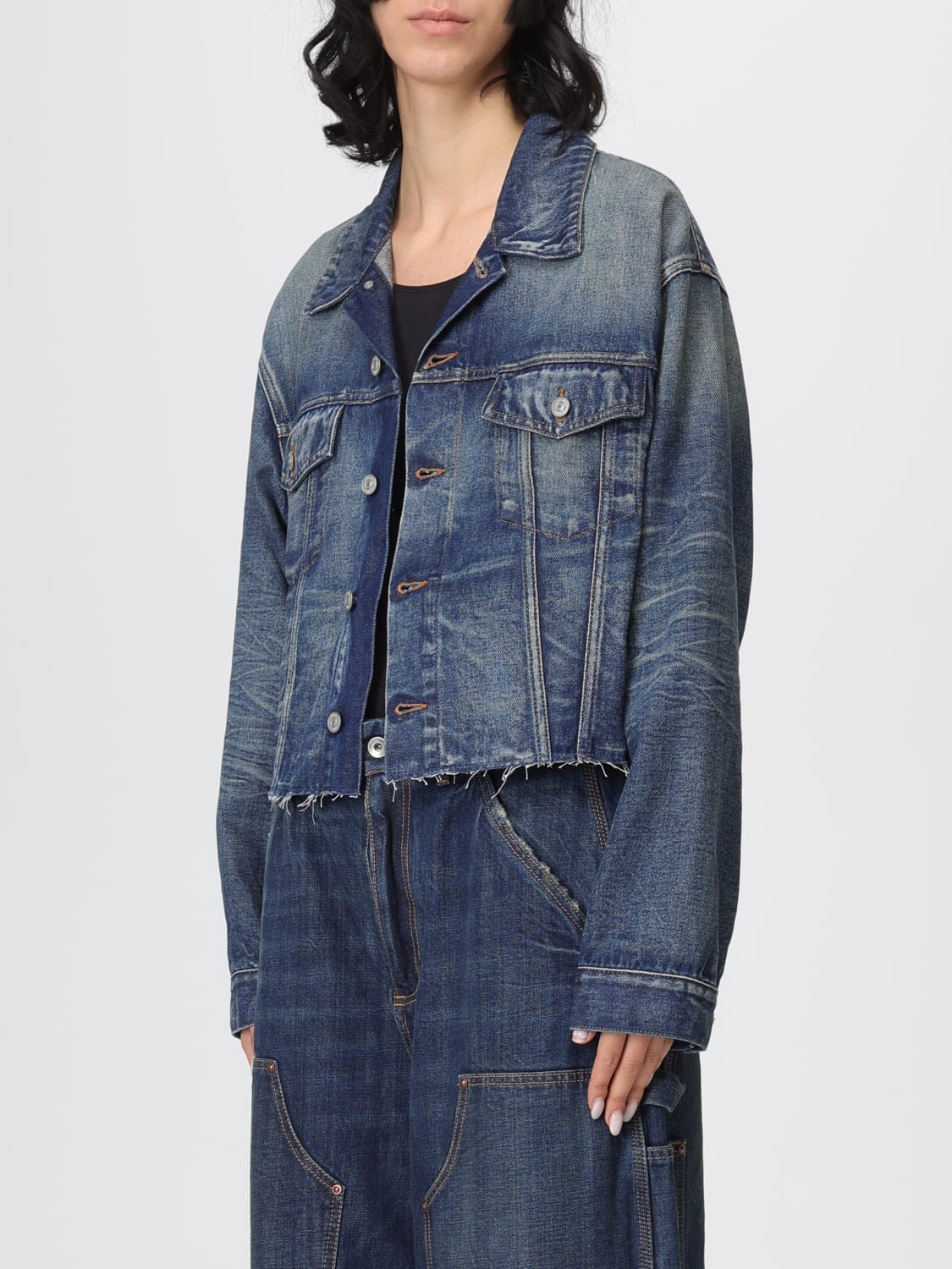 MM6 MAISON MARGIELA JACKET: Jacket woman Mm6 Maison Margiela, Blue - Img 4
