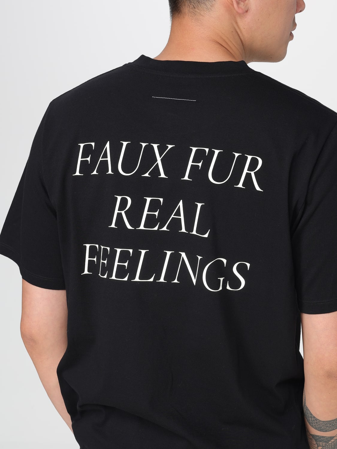 MM6 MAISON MARGIELA CAMISETA: Camiseta hombre Mm6 Maison Margiela, Negro - Img 5