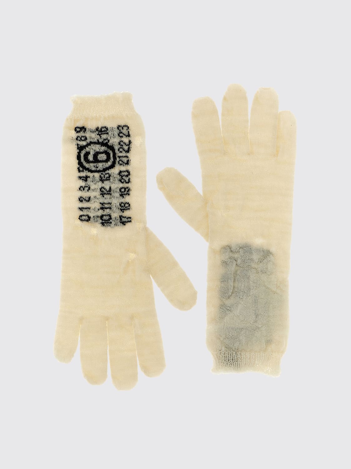 MM6 MAISON MARGIELA GLOVES: Gloves woman Mm6 Maison Margiela, White - Img 1