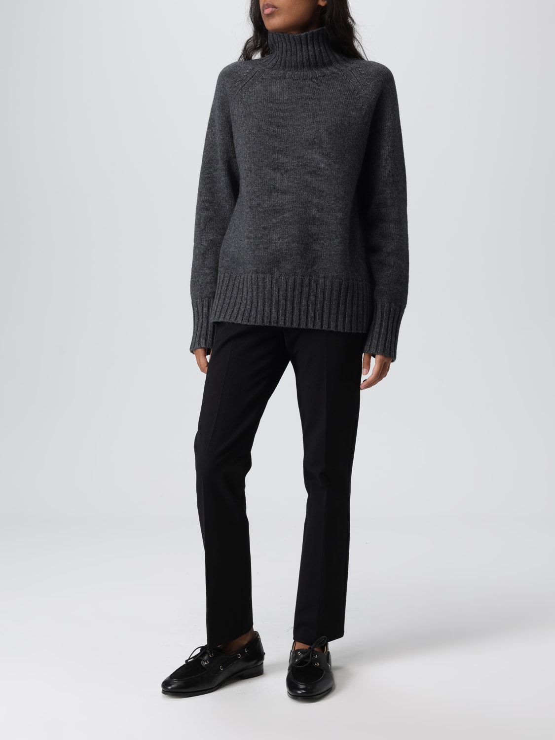 MAX MARA PULL: Cardigan femme Max Mara, Gris - Img 2