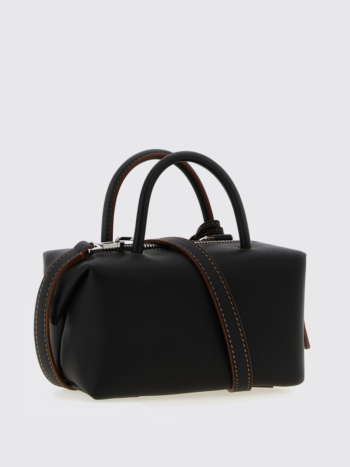 MAX MARA BORSA A MANO: Borsa a mano in pelle di vitello Max Mara, Nero - Img 2