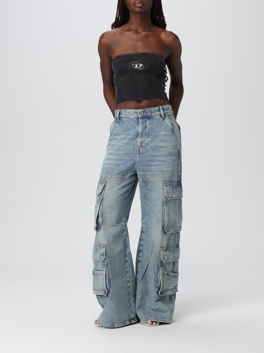 DIESEL TOP: Top woman Diesel, Black - Img 2