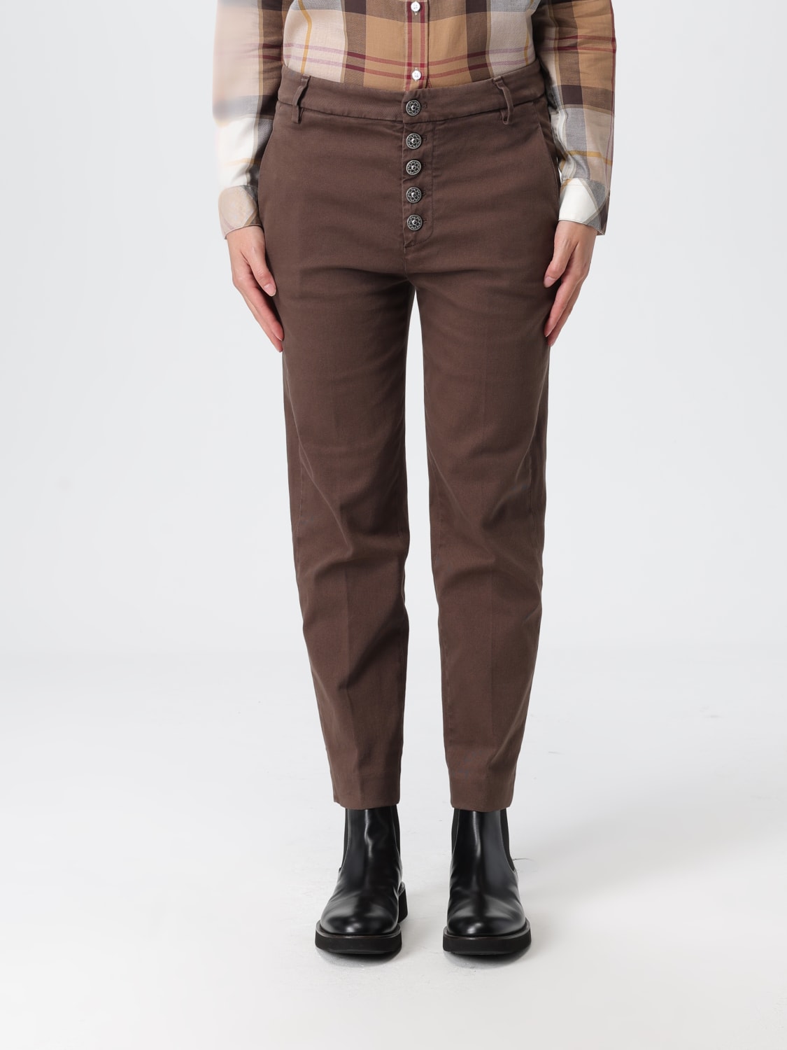 DONDUP PANTALONES: Pantalón mujer Dondup, Marrón - Img 1