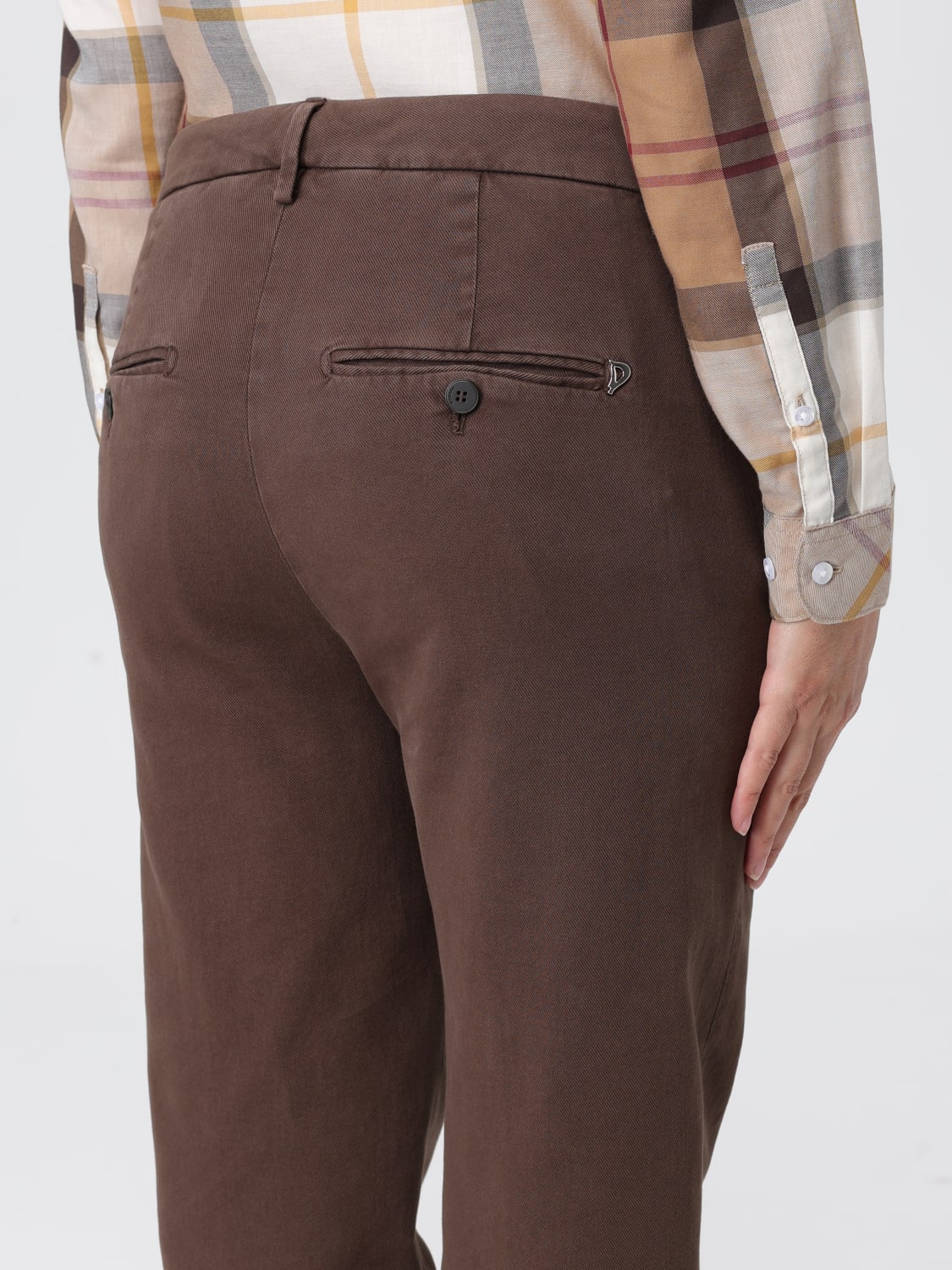 DONDUP PANTALONES: Pantalón mujer Dondup, Marrón - Img 3