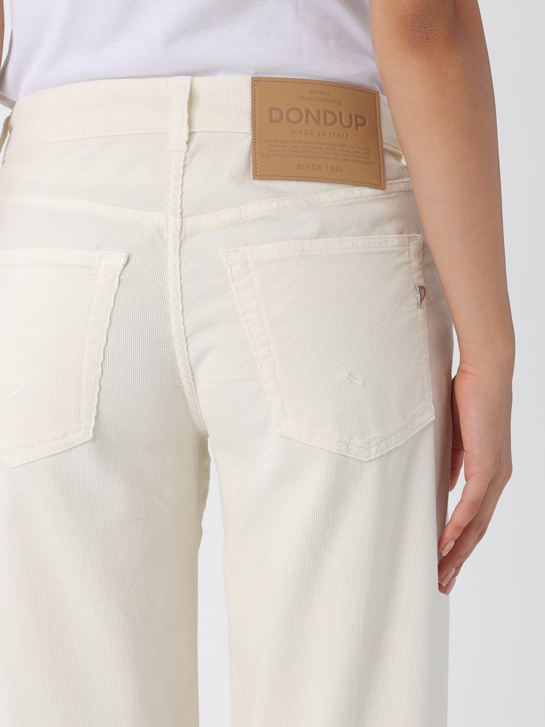 DONDUP VAQUEROS: Vaquero mujer Dondup, Blanco - Img 3