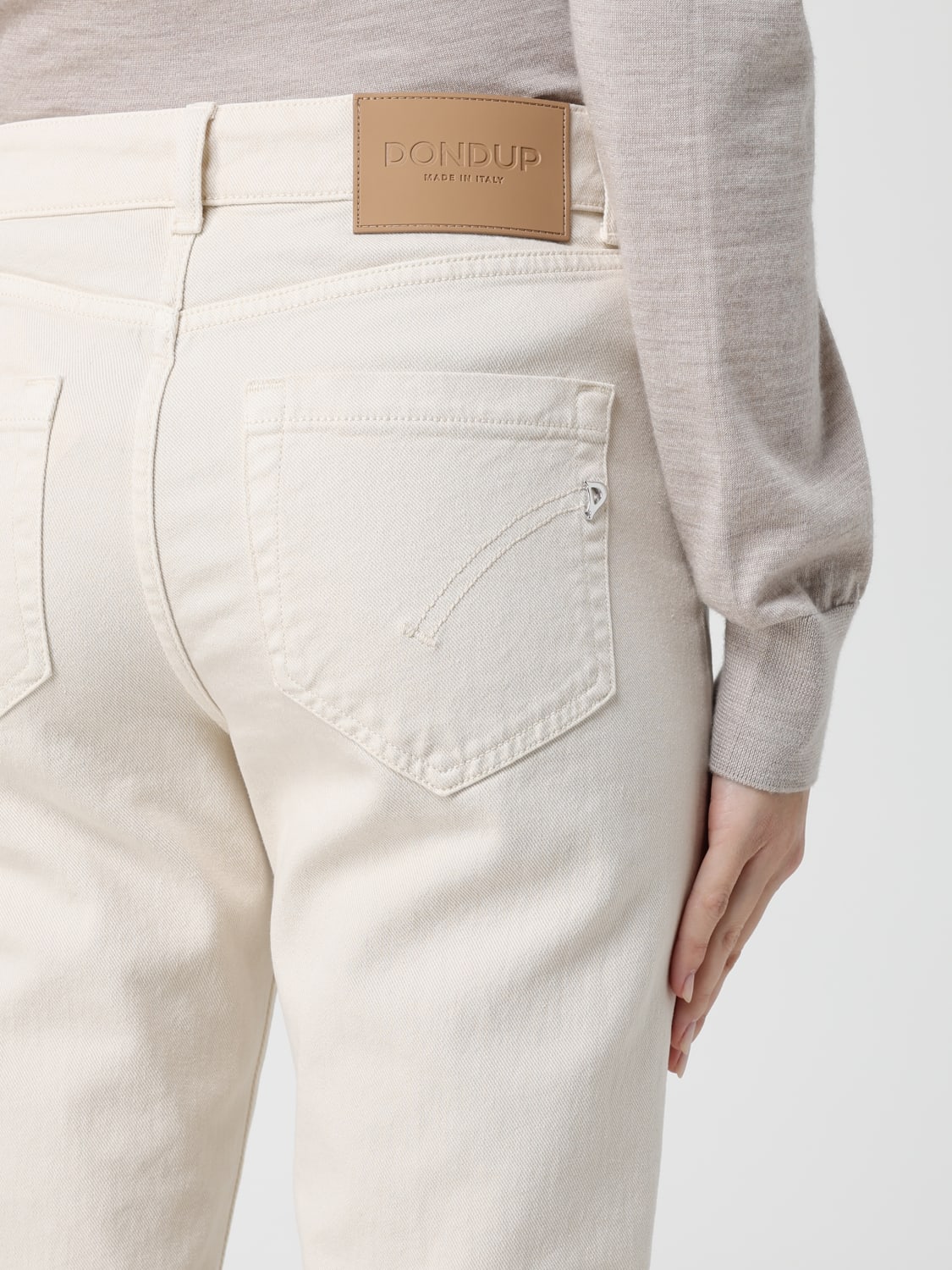 DONDUP VAQUEROS: Vaquero mujer Dondup, Beige - Img 3