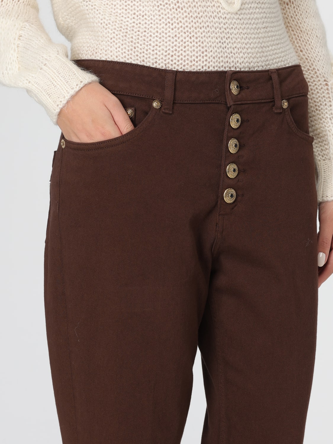 DONDUP VAQUEROS: Vaquero mujer Dondup, Marrón - Img 3