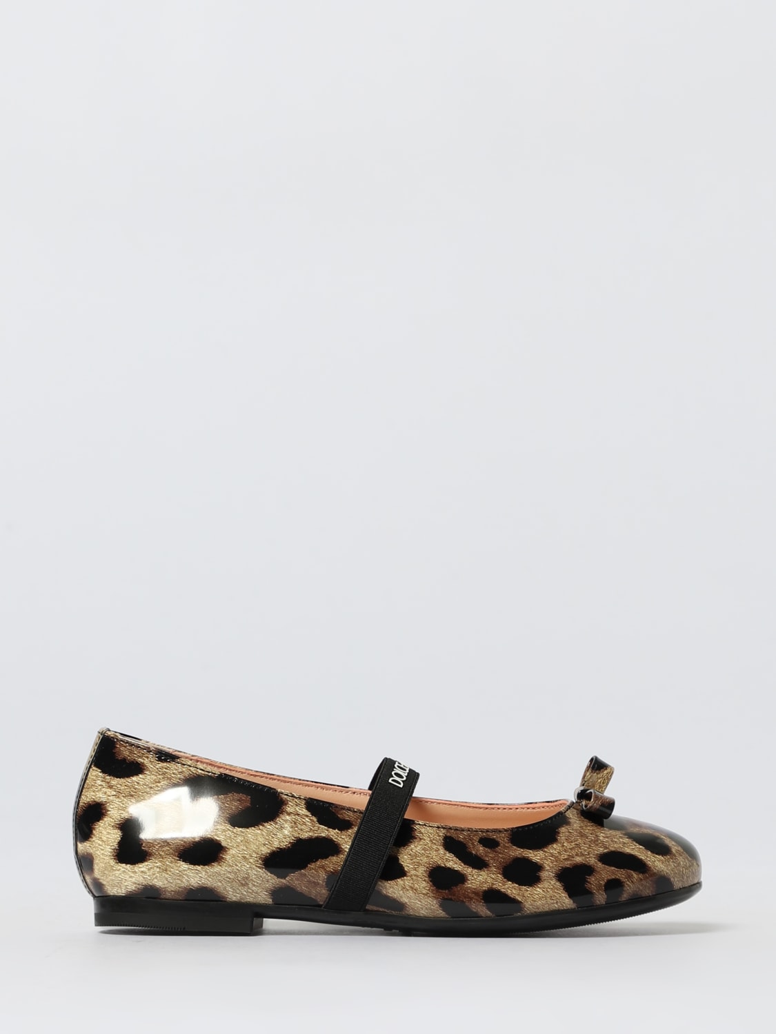 DOLCE & GABBANA SCARPE: Ballerina Dolce & Gabbana in vernice stampa animalier, Fantasia - Img 1