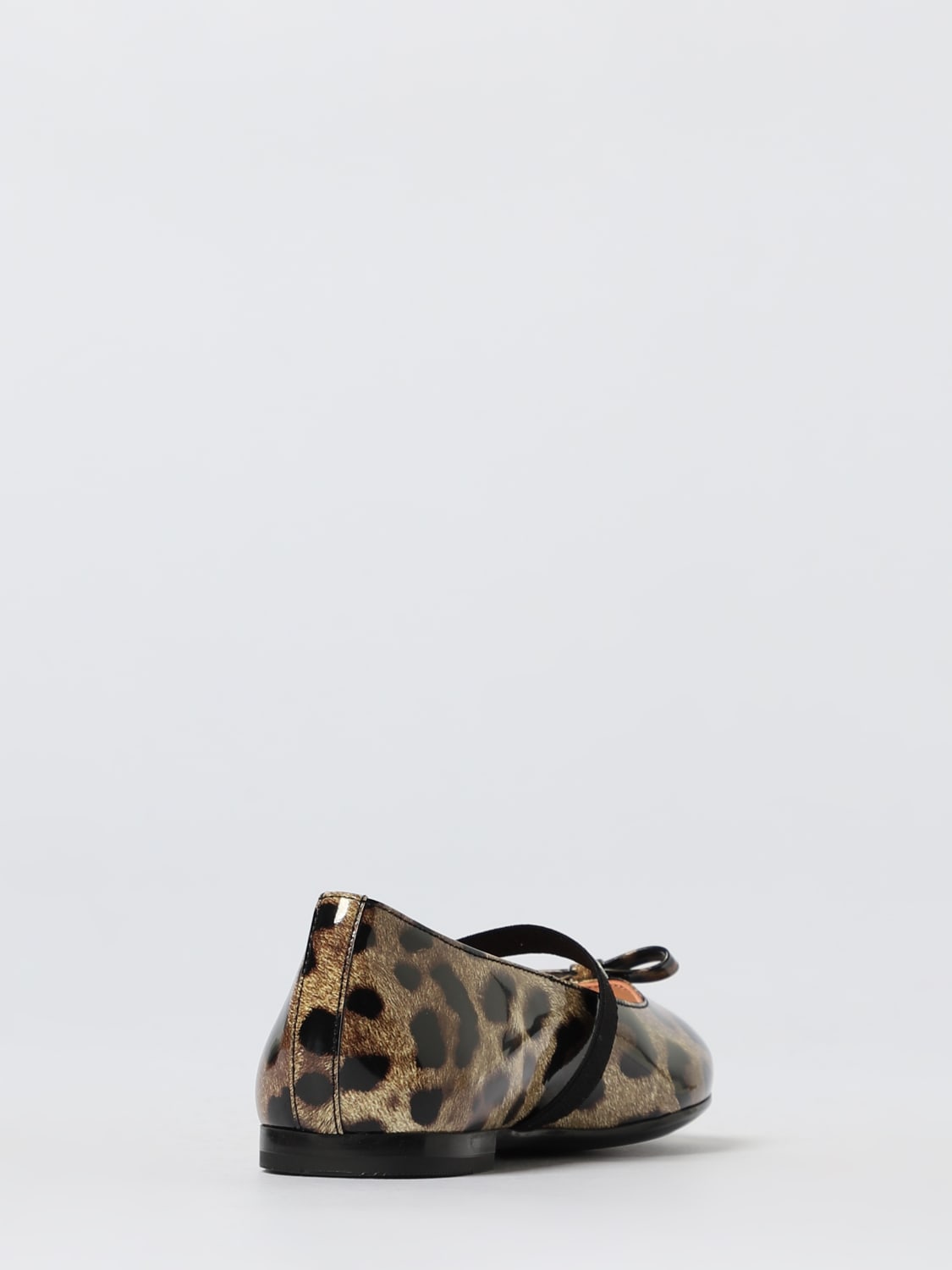 DOLCE & GABBANA SCARPE: Ballerina Dolce & Gabbana in vernice stampa animalier, Fantasia - Img 3