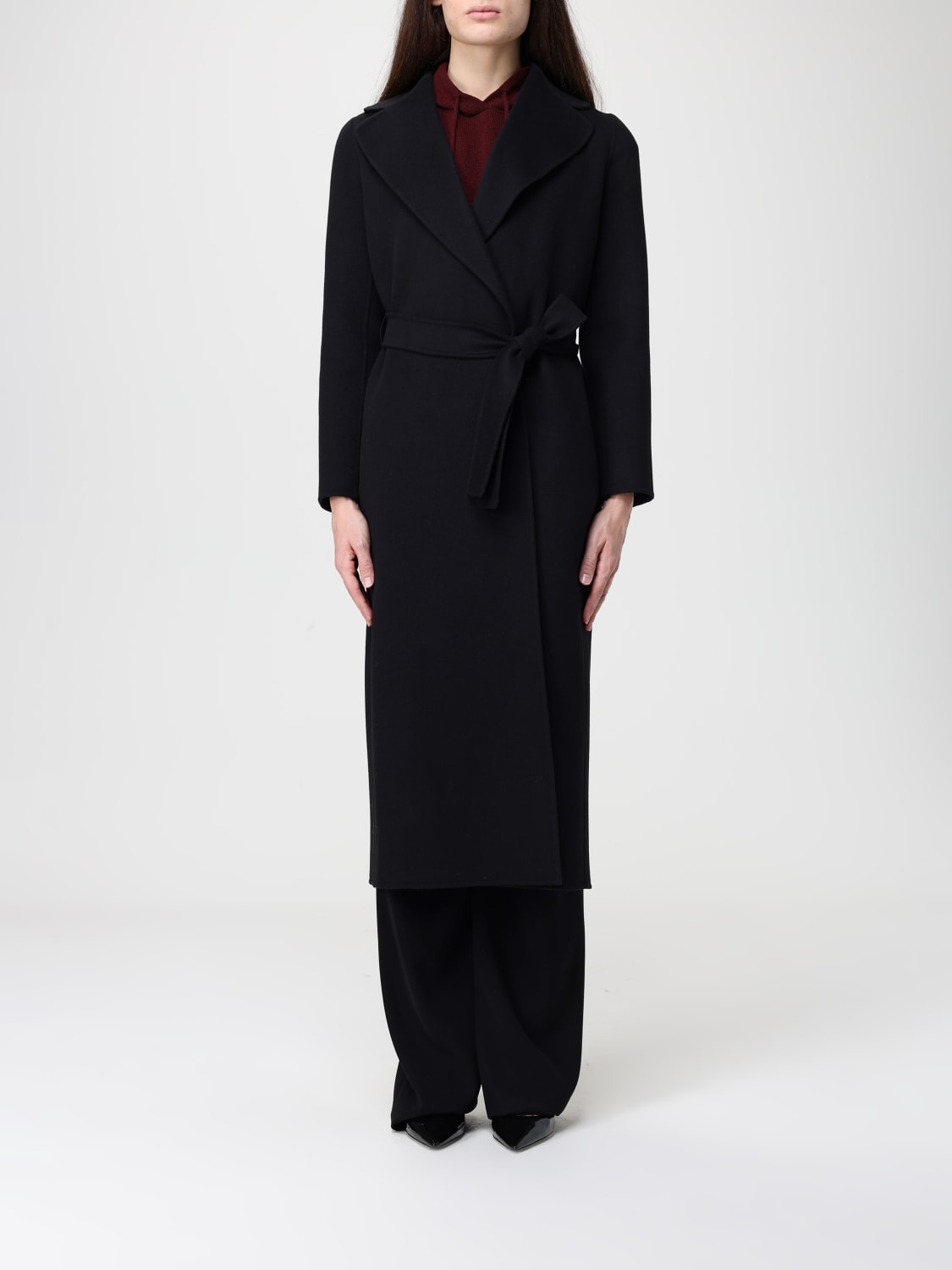 'S MAX MARA ABRIGO: Abrigo mujer 's Max Mara, Negro - Img 1