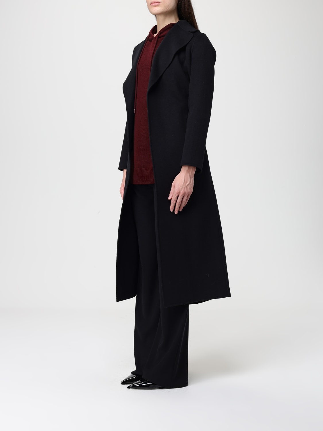 'S MAX MARA ABRIGO: Abrigo mujer 's Max Mara, Negro - Img 4