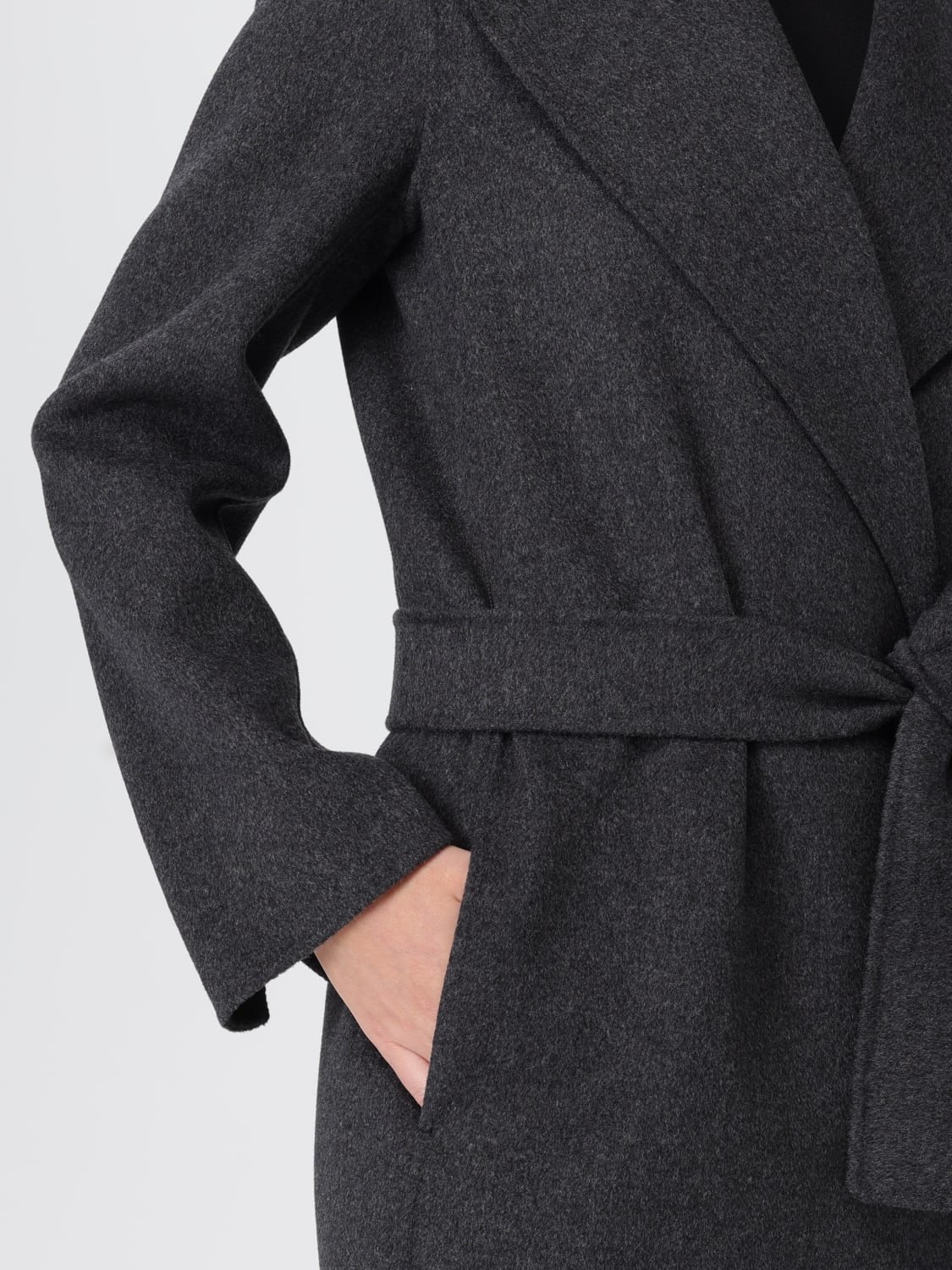 'S MAX MARA CAPPOTTO: Cappotto 'S Max Mara in lana vergine , Grigio - Img 4