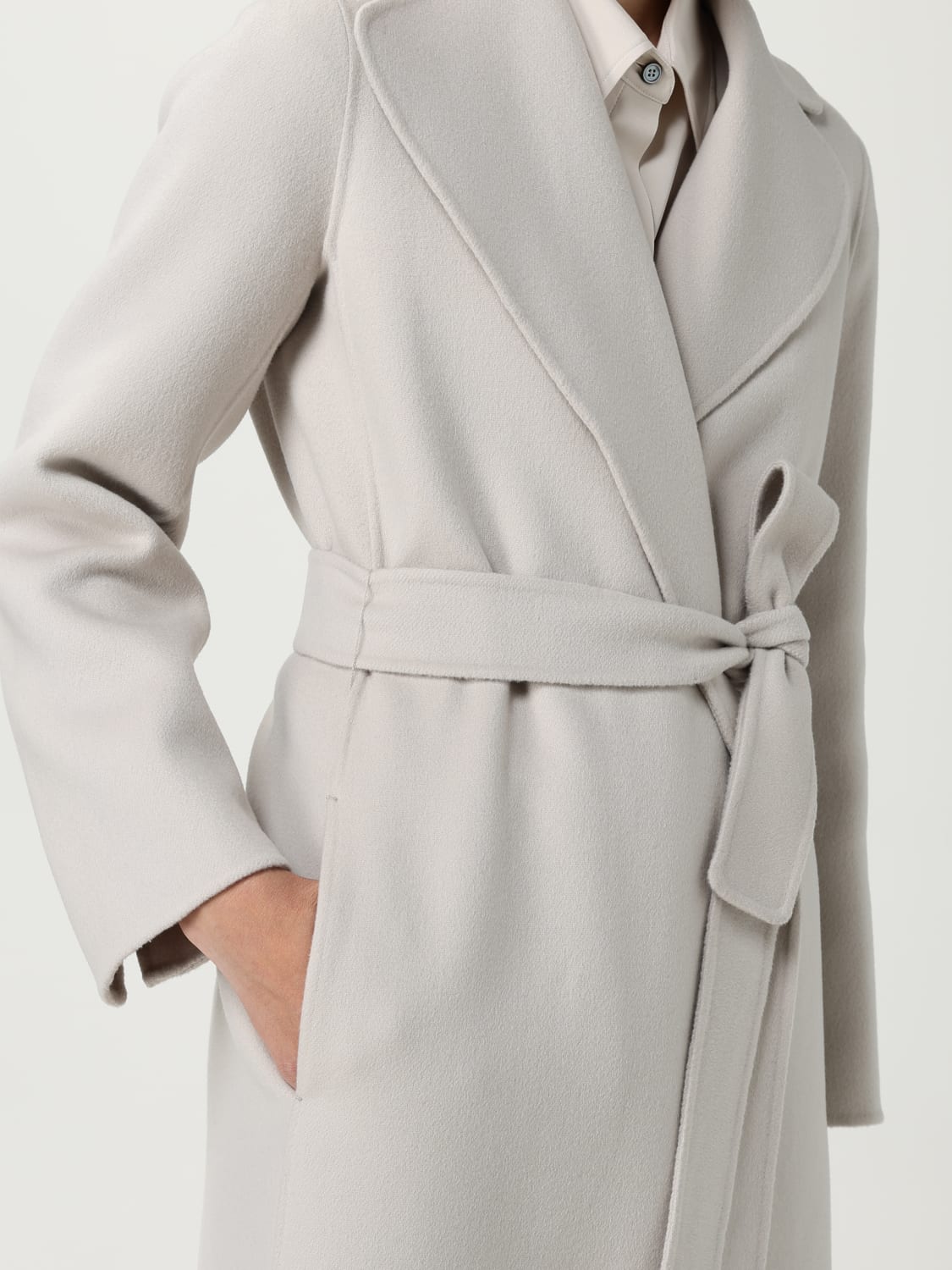 'S MAX MARA MANTEL: Mantel damen 's Max Mara, Ecru - Img 5