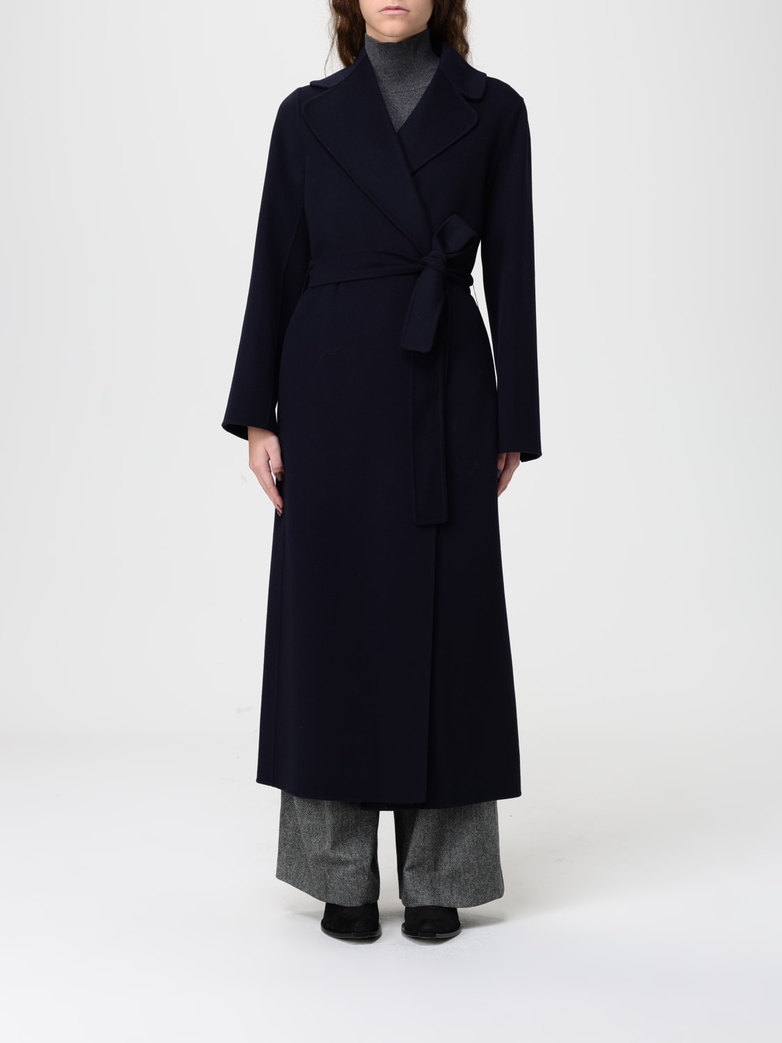 'S MAX MARA COAT: Coat woman 's Max Mara, Blue 1 - Img 1
