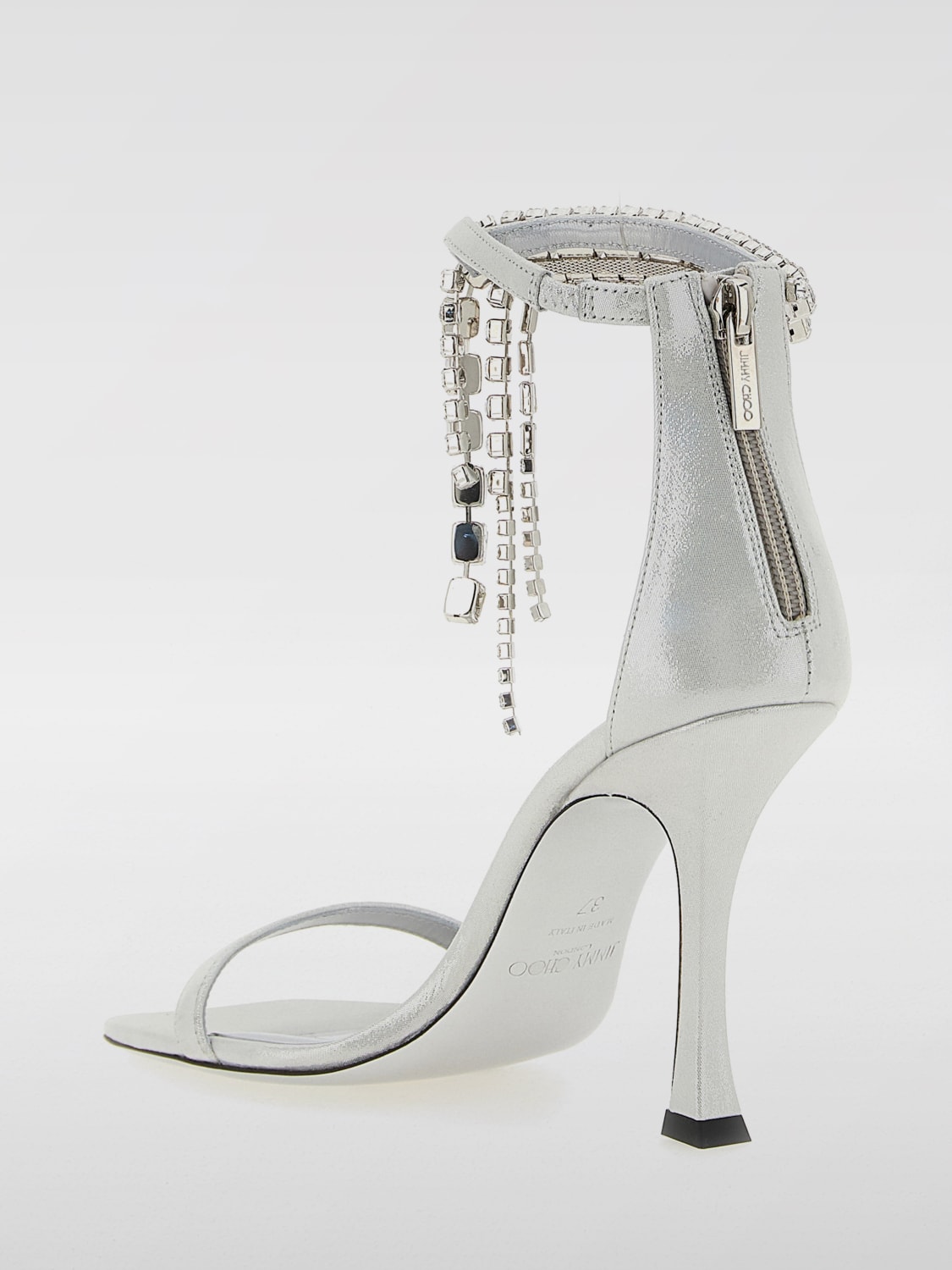 JIMMY CHOO HEELED SANDAL: Flat sandals woman Jimmy Choo, Silver - Img 3