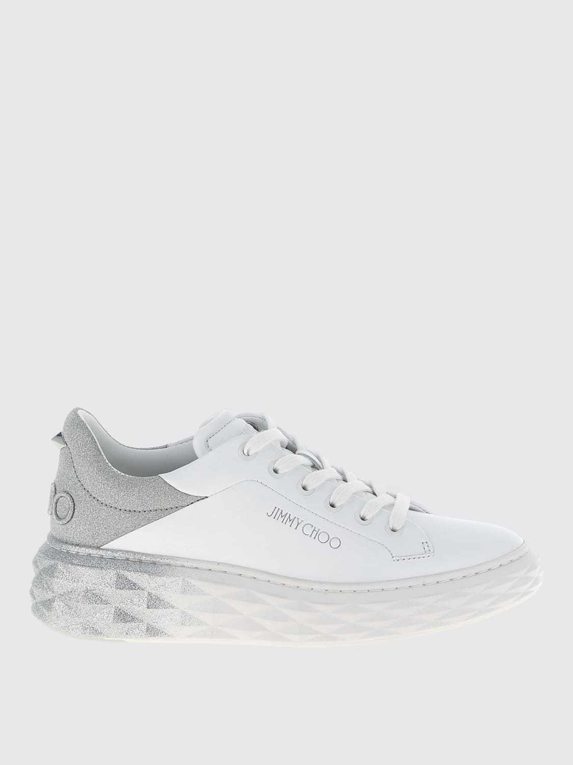 JIMMY CHOO SNEAKERS: Sneakers woman Jimmy Choo, Silver - Img 1