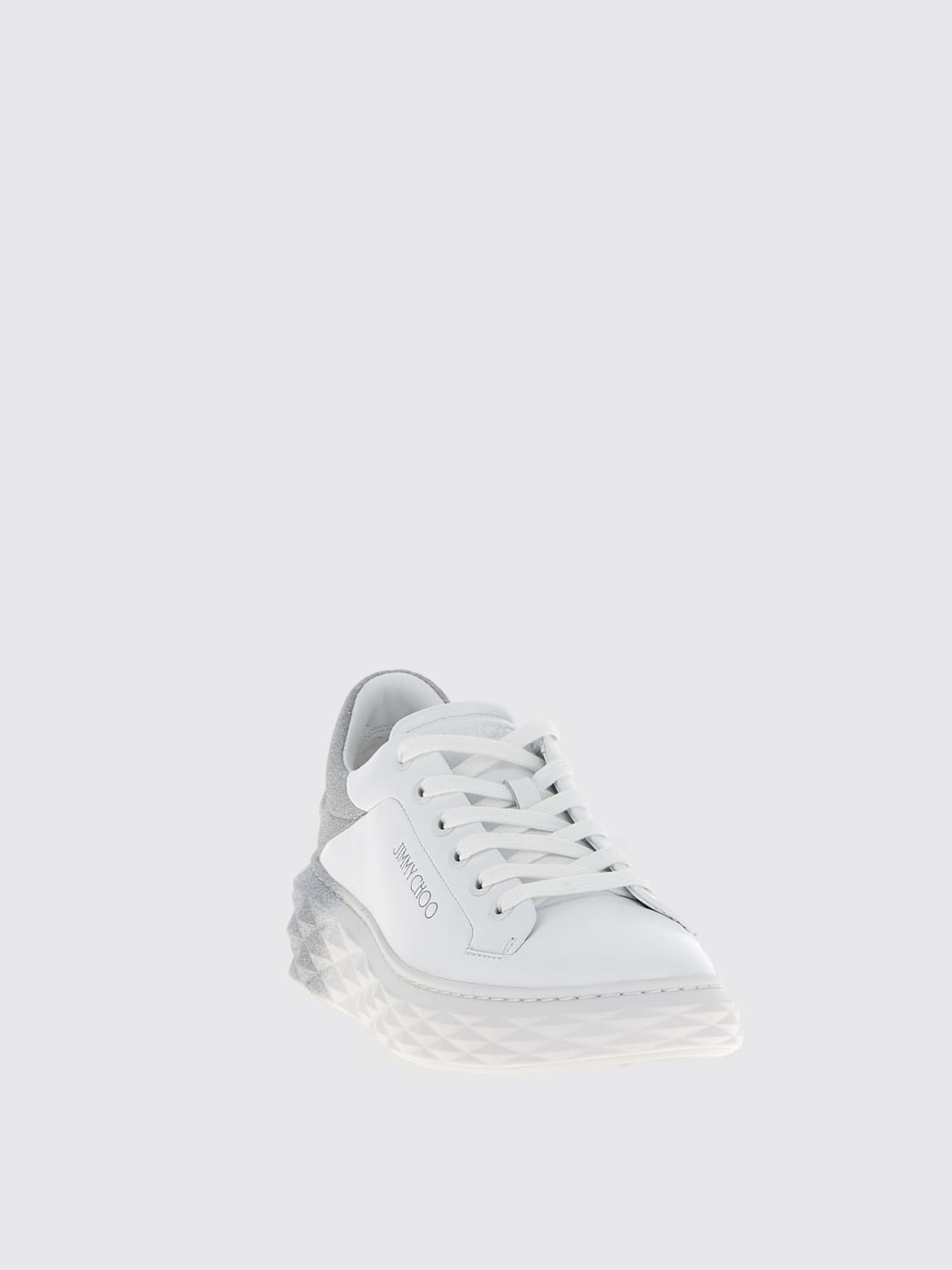 JIMMY CHOO SNEAKERS: Sneakers woman Jimmy Choo, Silver - Img 2