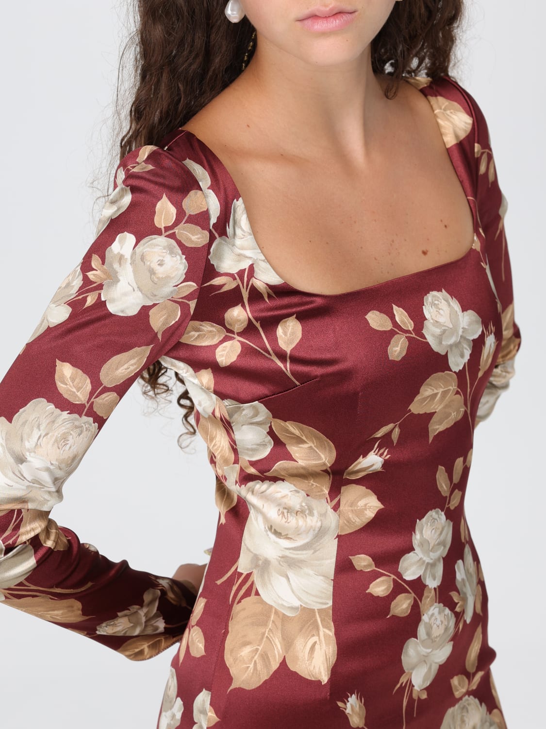 DOLCE & GABBANA ROBE: Robes femme Dolce & Gabbana, Rouge - Img 4