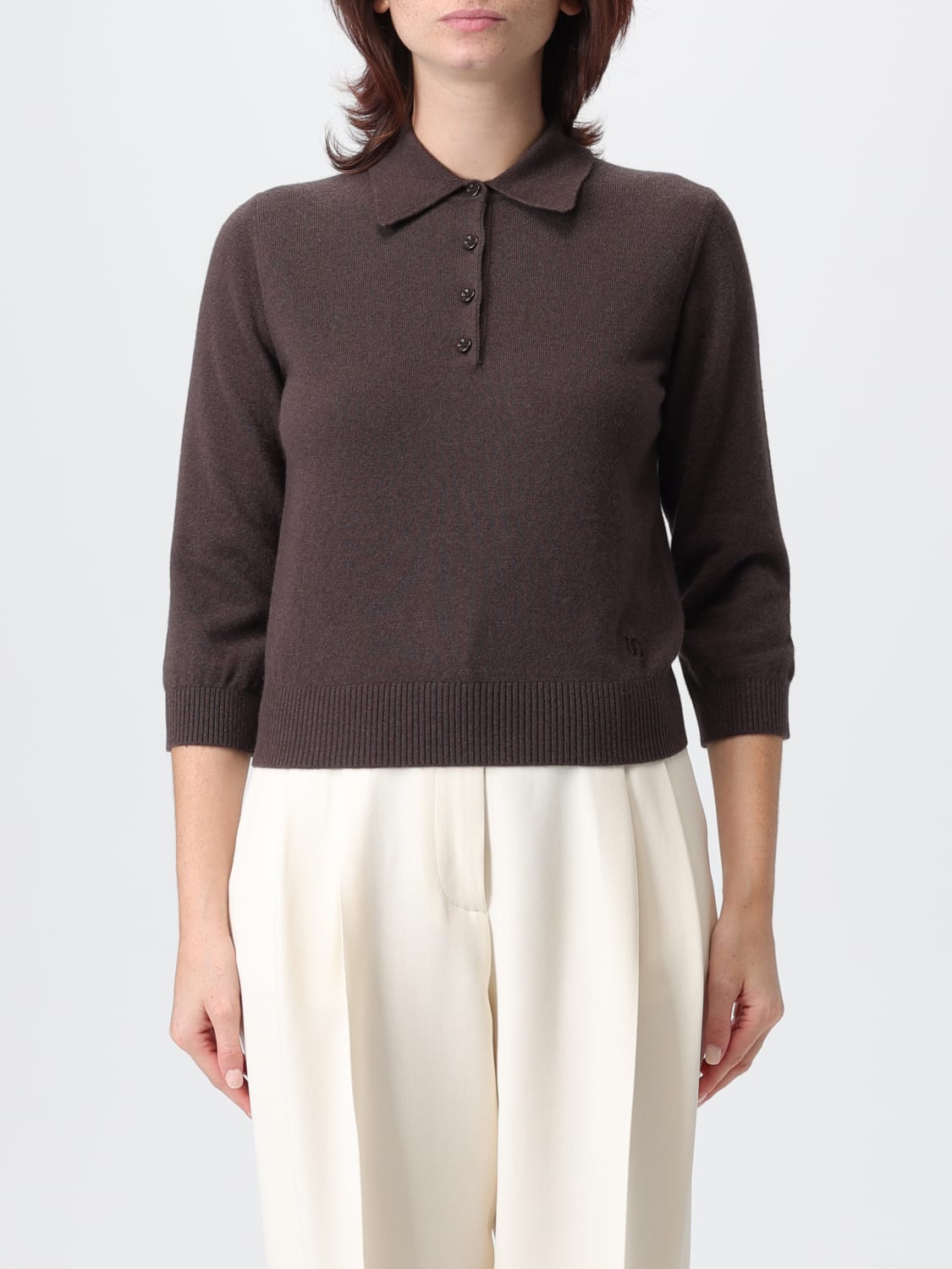 DOLCE & GABBANA POLO: Polo mujer Dolce & Gabbana, Marrón - Img 1