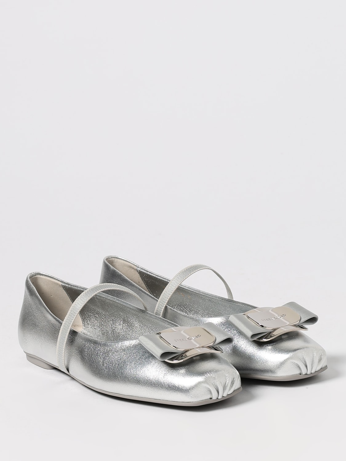 FERRAGAMO MANOLETINAS: Manoletinas mujer Ferragamo, Plata - Img 2