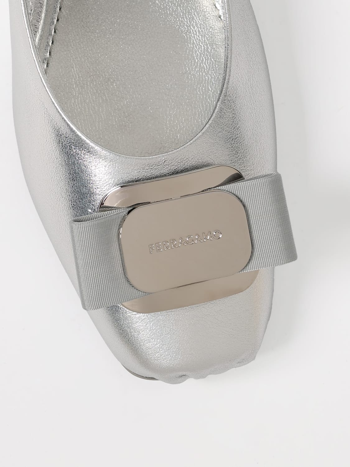 FERRAGAMO MANOLETINAS: Manoletinas mujer Ferragamo, Plata - Img 4