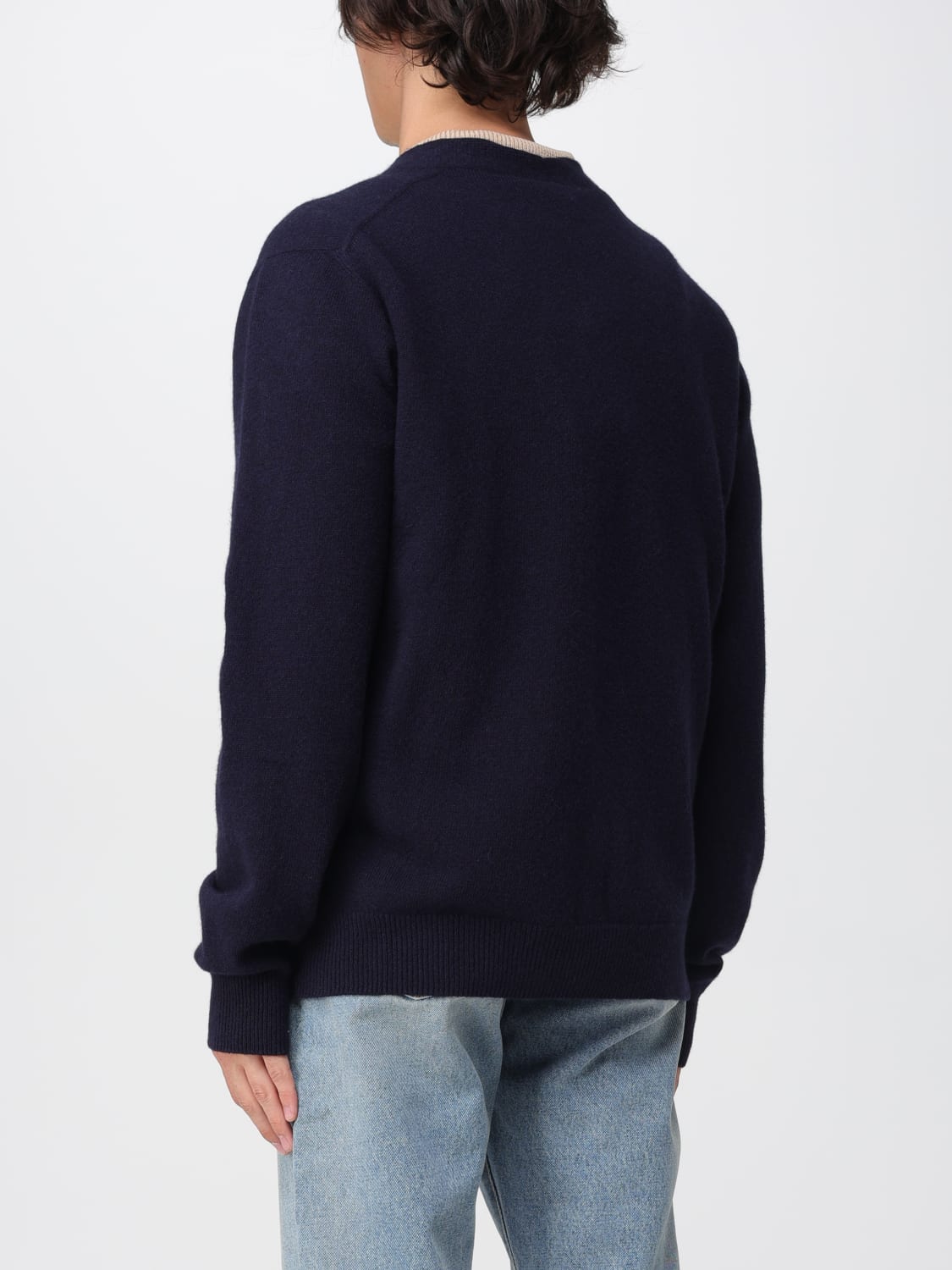 BALMAIN SWEATER: Cardigan men Balmain, Blue - Img 3