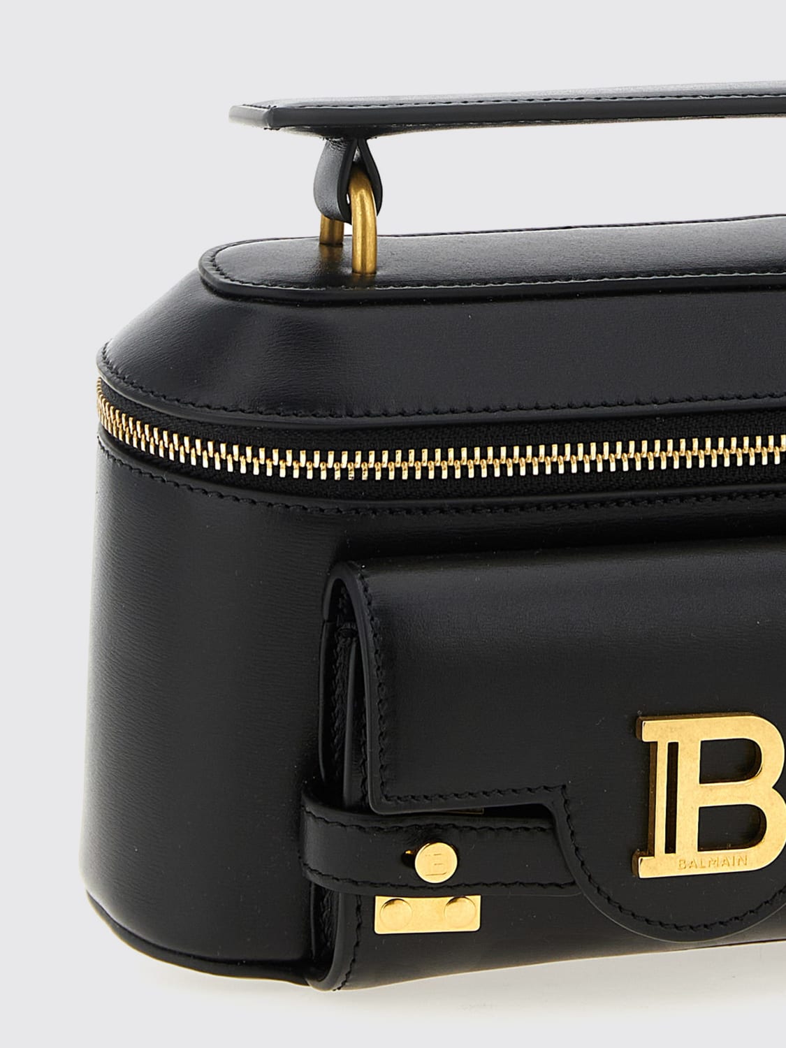 BALMAIN MINI BAG: Shoulder bag woman Balmain, Black - Img 3