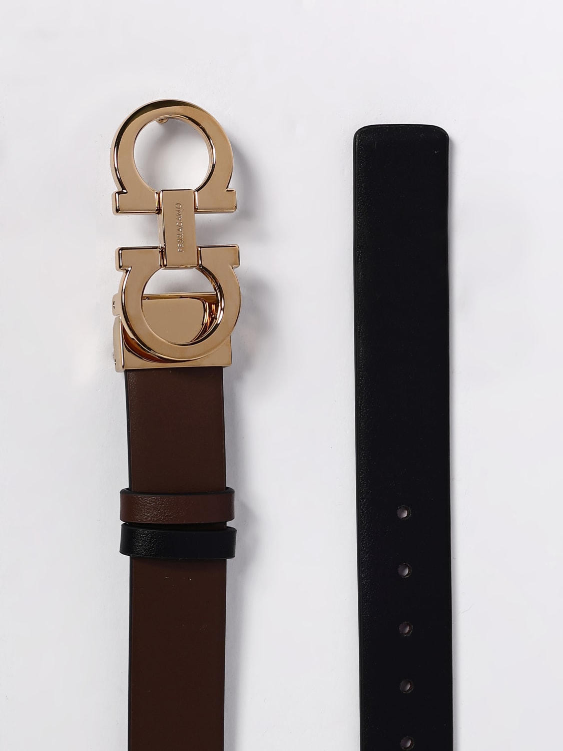 FERRAGAMO BELT: Belt woman Ferragamo, Brown - Img 3