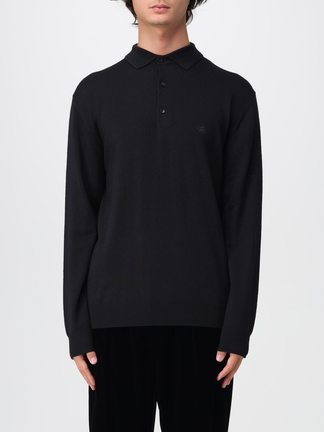 ETRO POLO: Strickjacke herren Etro, Schwarz - Img 1