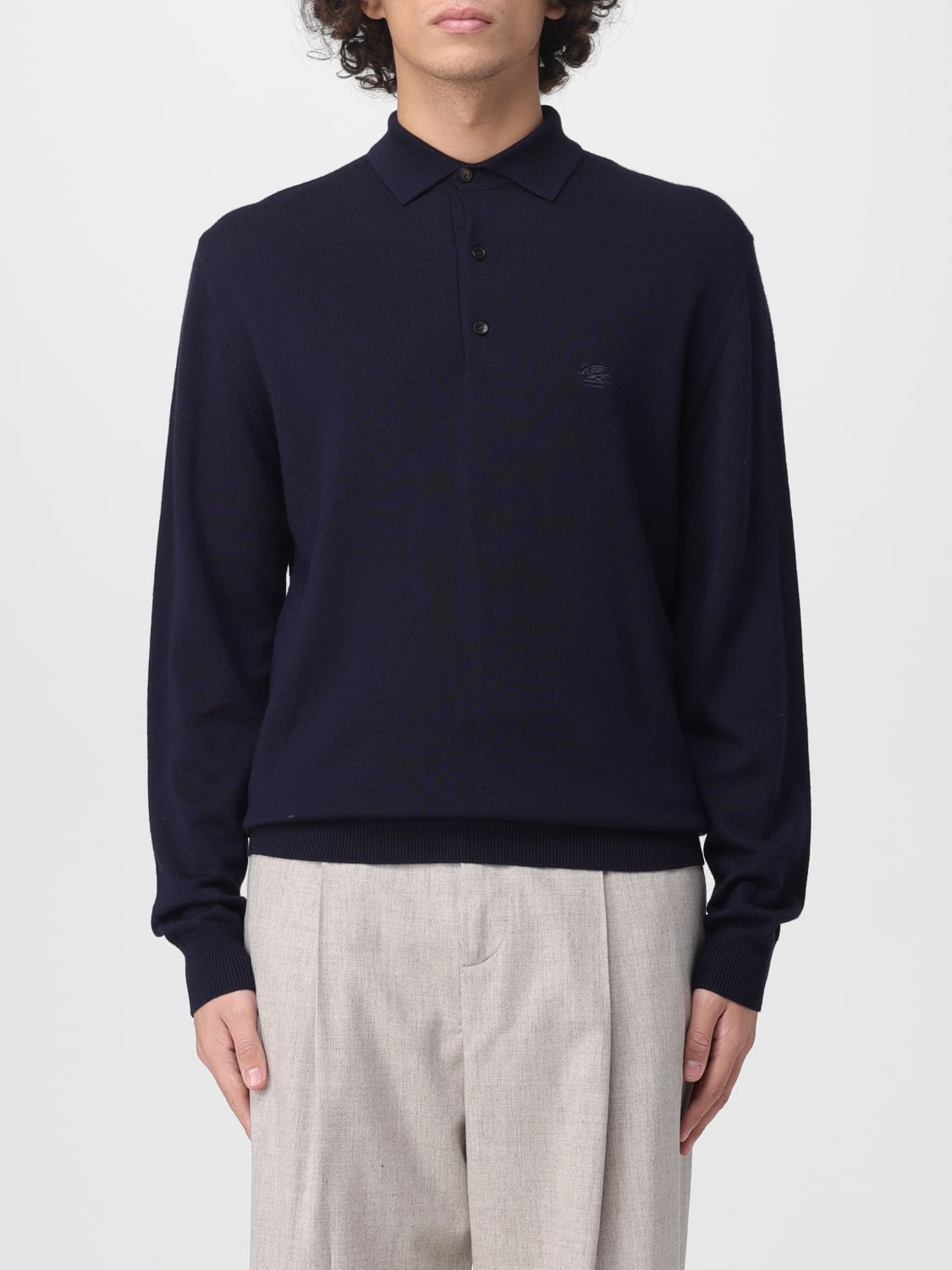 ETRO POLO SHIRT: Cardigan men Etro, Navy - Img 1