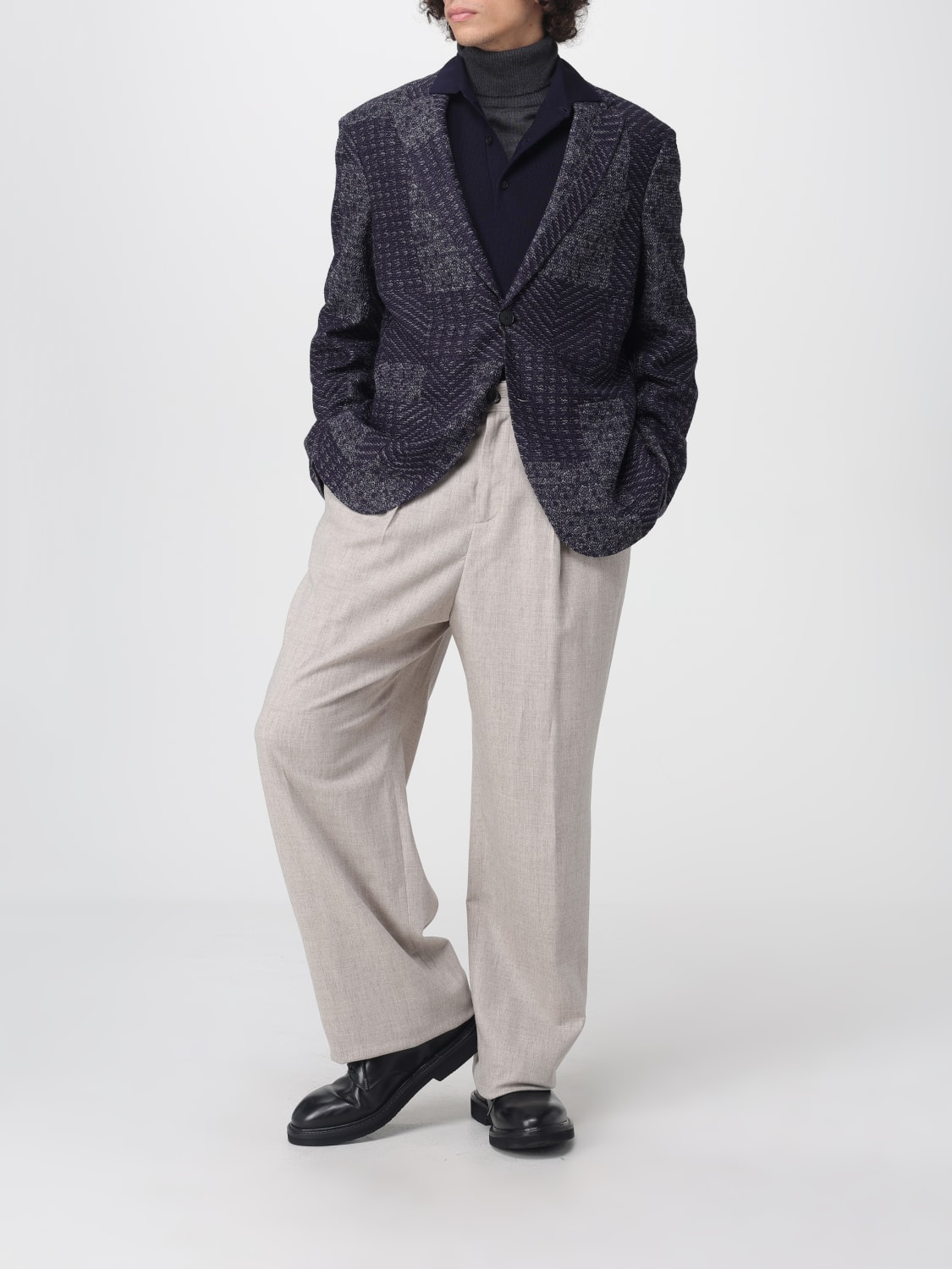 ETRO POLO SHIRT: Cardigan men Etro, Navy - Img 2