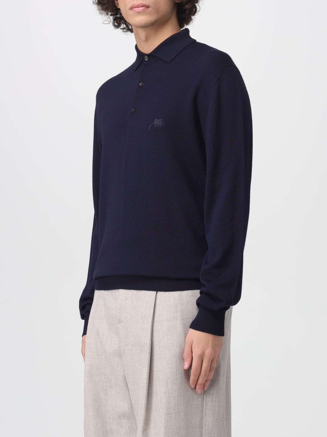 ETRO POLO SHIRT: Cardigan men Etro, Navy - Img 4