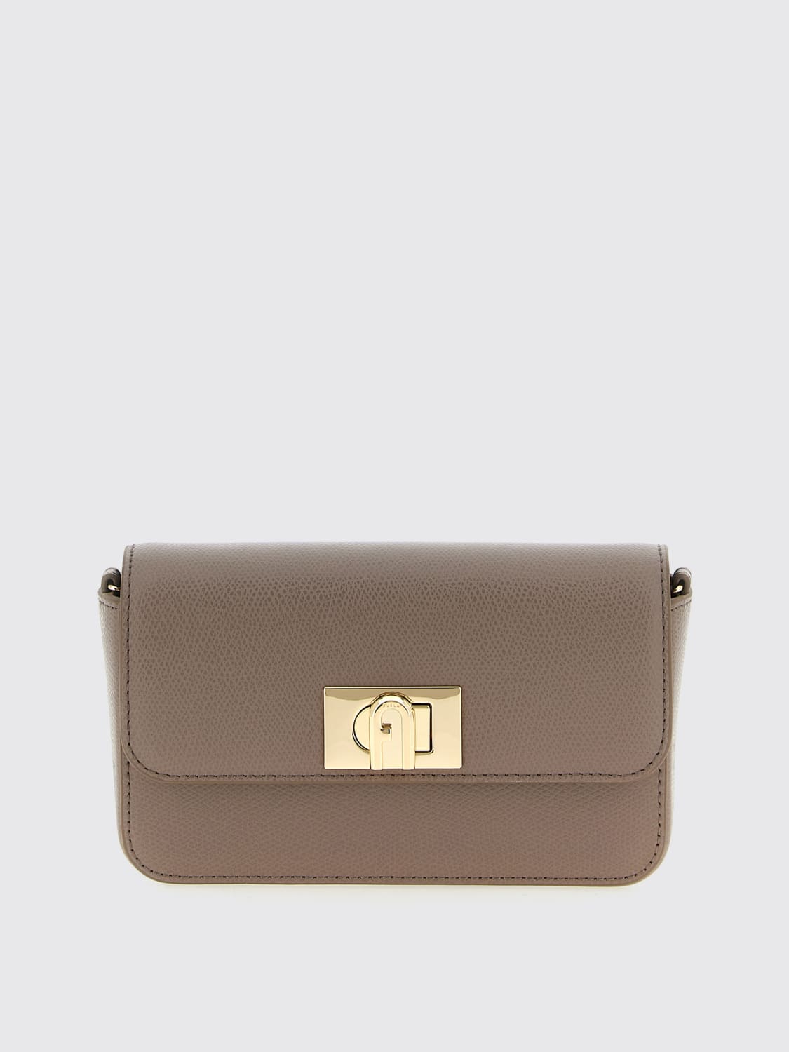 FURLA MINI BAG: Shoulder bag woman Furla, Grey - Img 1