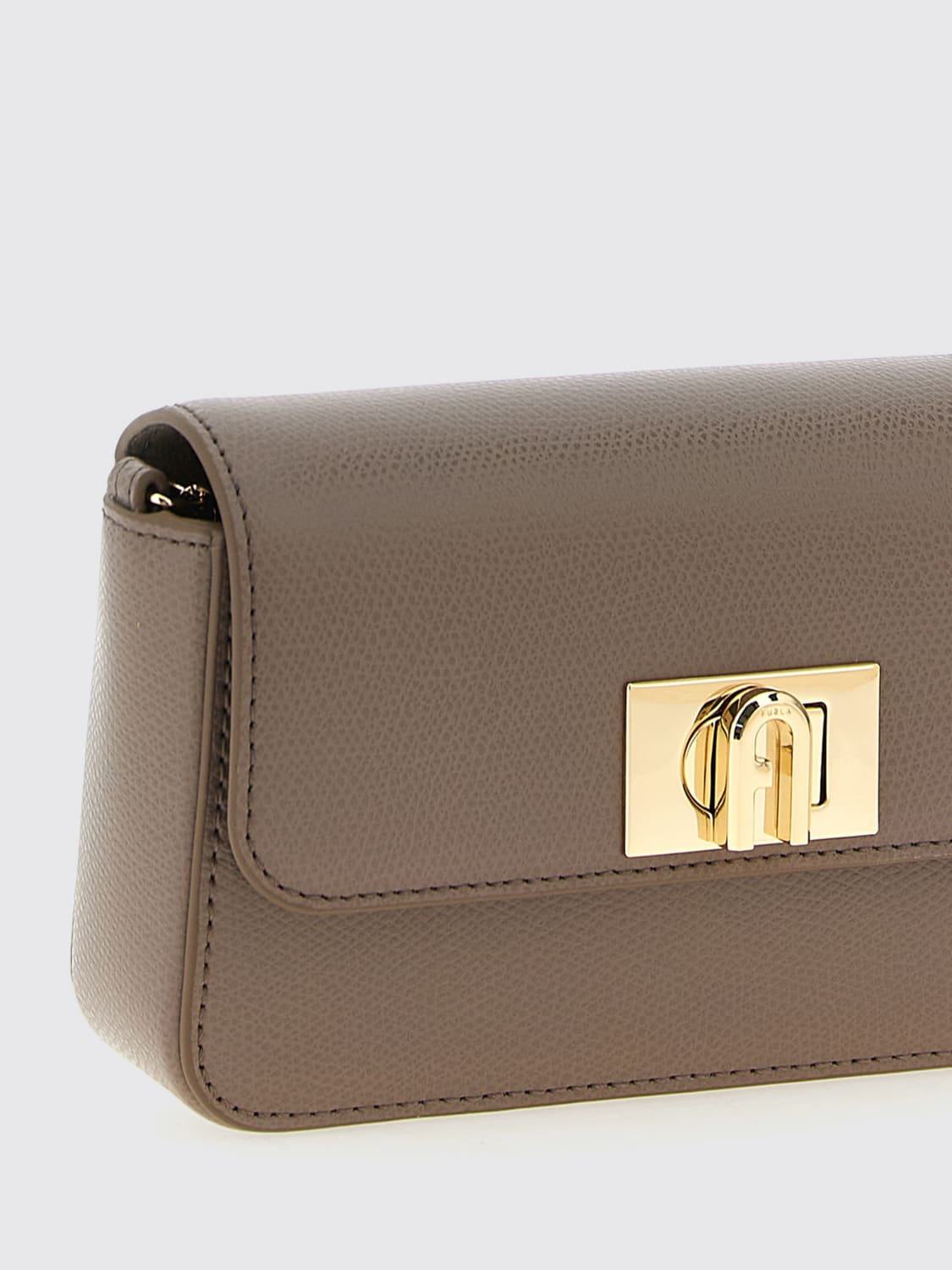 FURLA MINI BAG: Shoulder bag woman Furla, Grey - Img 3