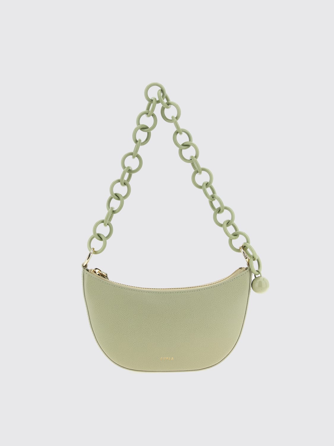 FURLA MINI BAG: Shoulder bag woman Furla, Green - Img 1